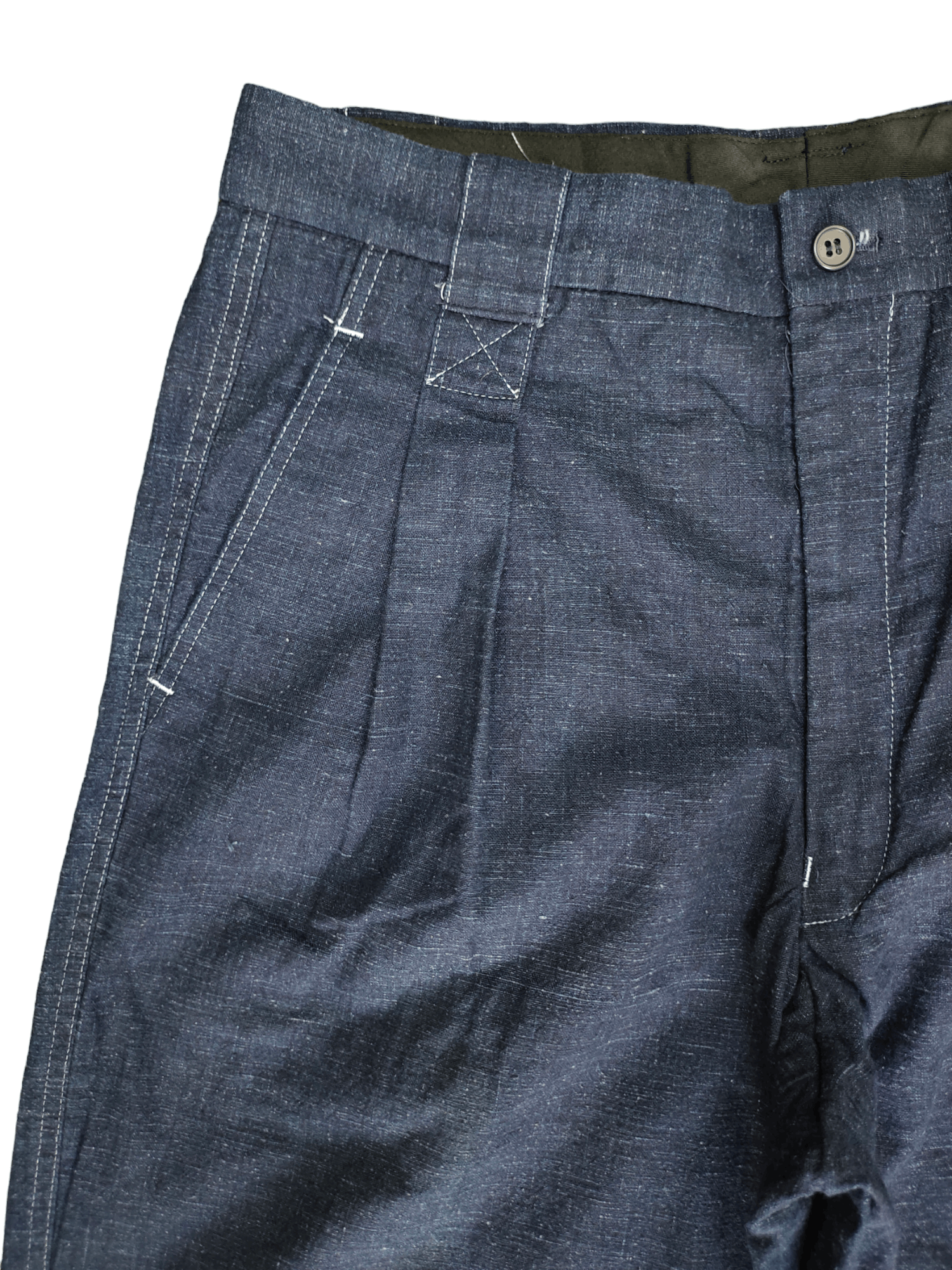Carlo Palazzi Vintage 90s Carlo Palazzi Indigo Baggy Balloon Trousers Size US 32 / EU 48 - 3 Thumbnail