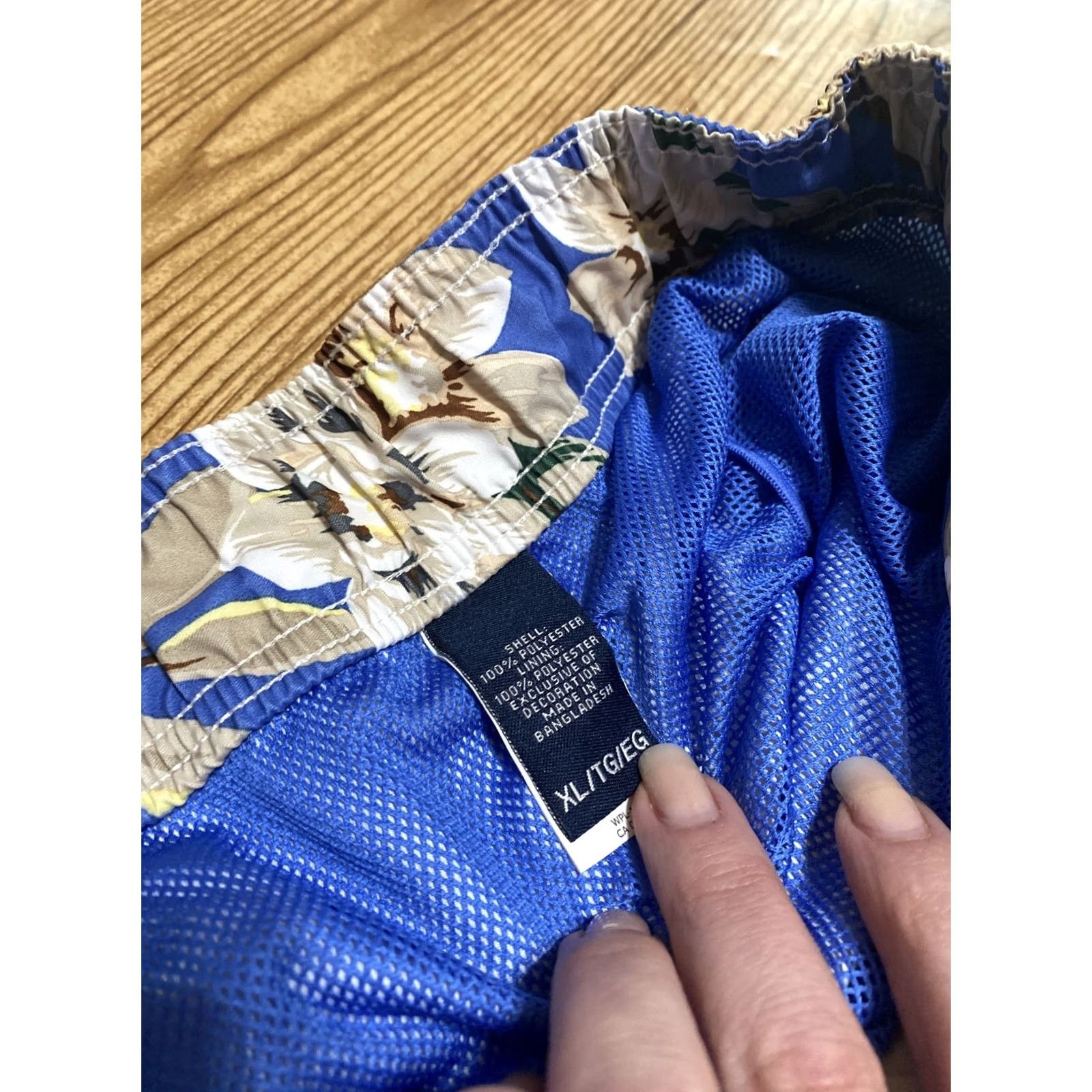 Chaps Chaps Hawaiian Floral Swim Shorts Trunks Swimsuit XL 9" inseam Blue Size US 36 / EU 52 - 3 Thumbnail