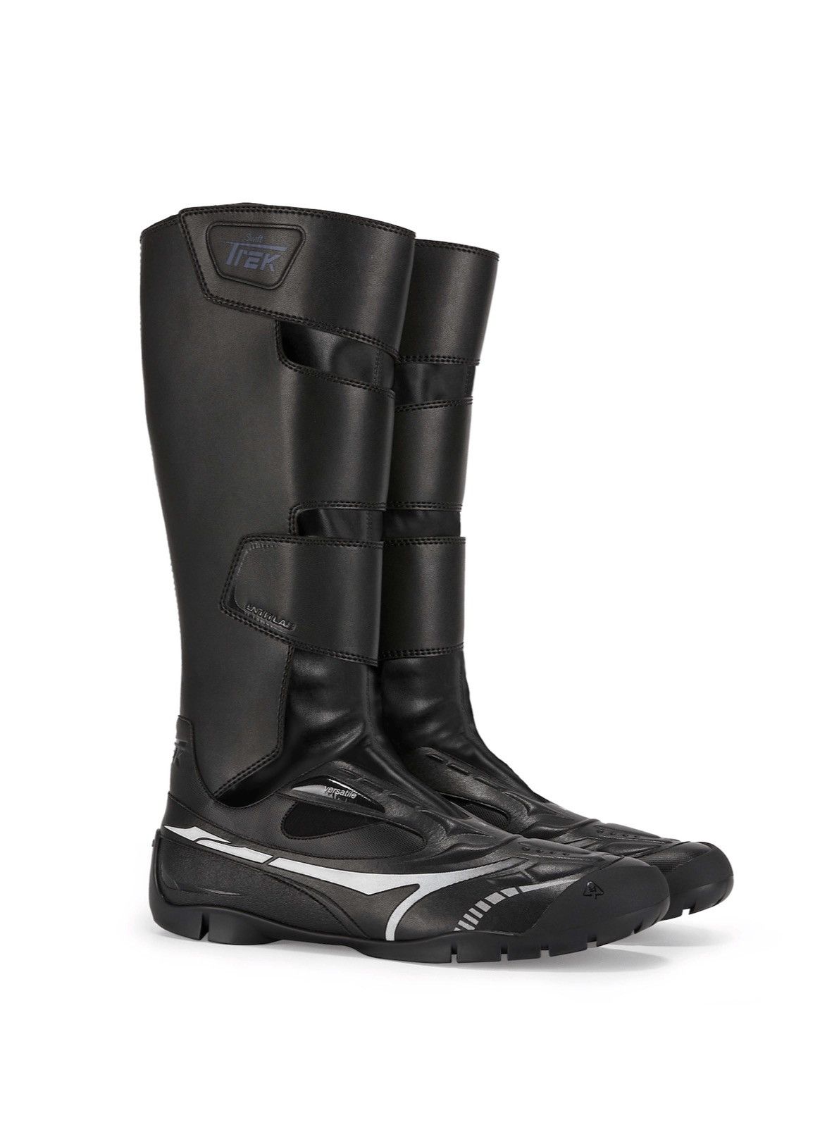 untitlab Untitlab Swift-Trek Faux-Leather Motorcycle Biker Boots Size US 9 / EU 42 - 3 Thumbnail