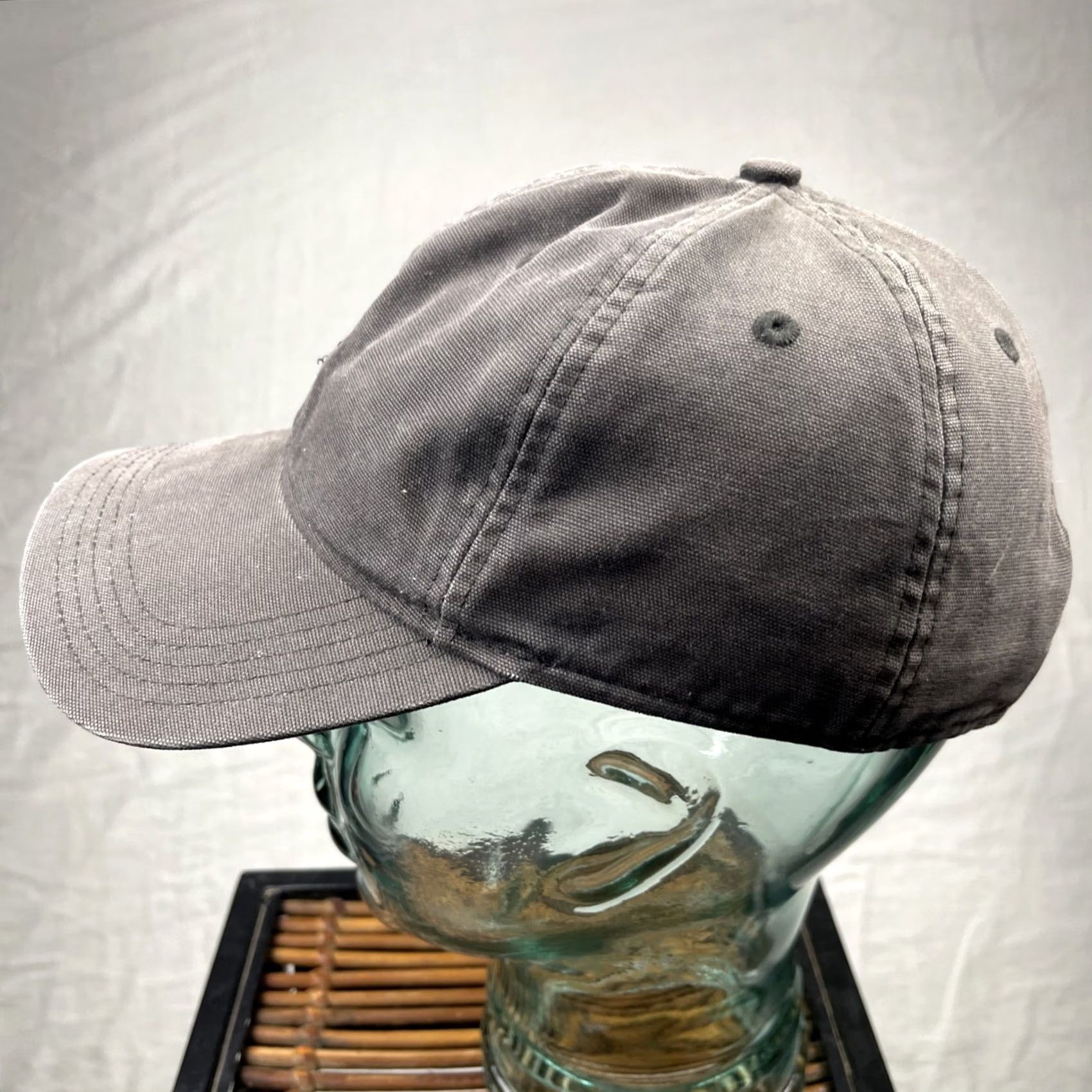 Carhartt Carhartt Hat Cap Mens Adjustable Black Canvas 6 Panel Workwear Strap Back Fade Size ONE SIZE - 7 Thumbnail