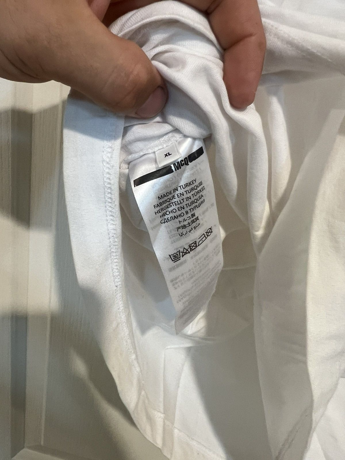Alexander McQueen × McQ Alexander McQueen McQ Alexander McQueen Gothic Font Tee Size US L / EU 52-54 / 3 - 5 Thumbnail