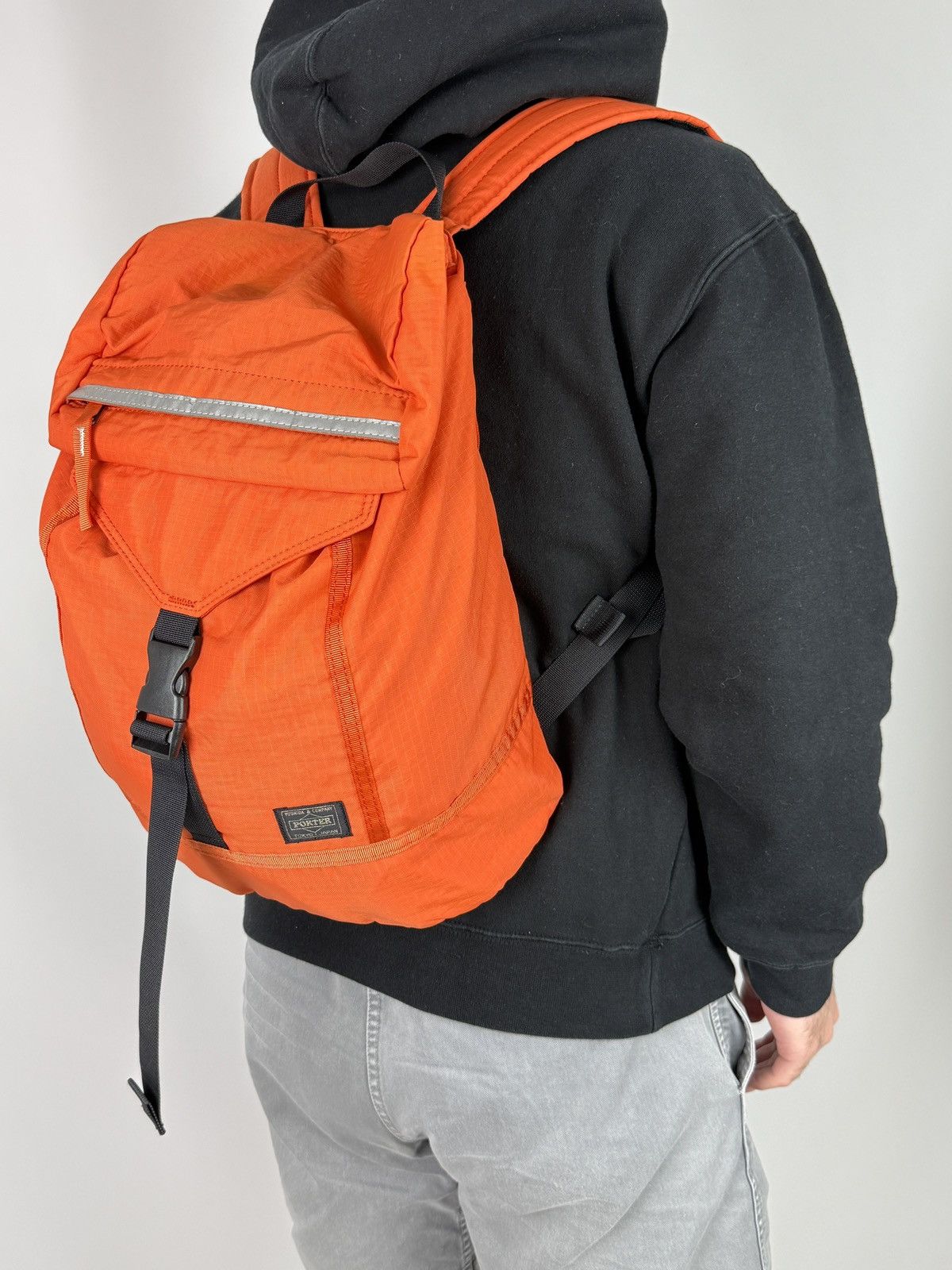 Porter 2000’s Vintage Porter Desert Orange Nylon Ripstop Backpack Size ONE SIZE - 1 Thumbnail