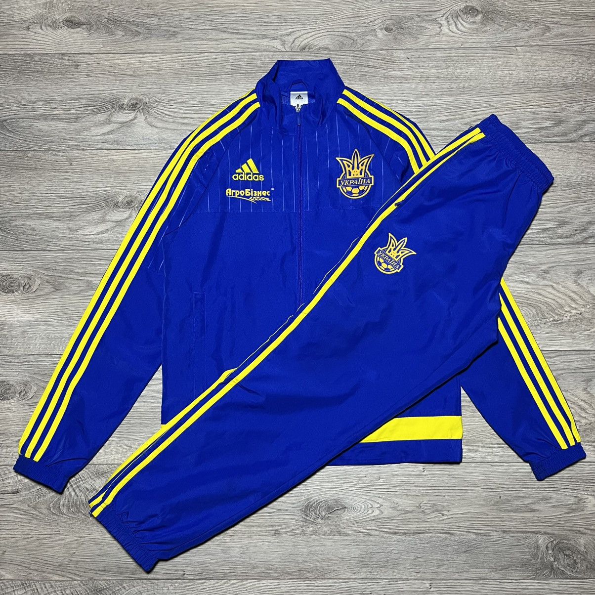 Adidas Ukraine National Team Sport Suit Adidas Vintage Rare Size US S / EU 44-46 / 1 - 1 Thumbnail