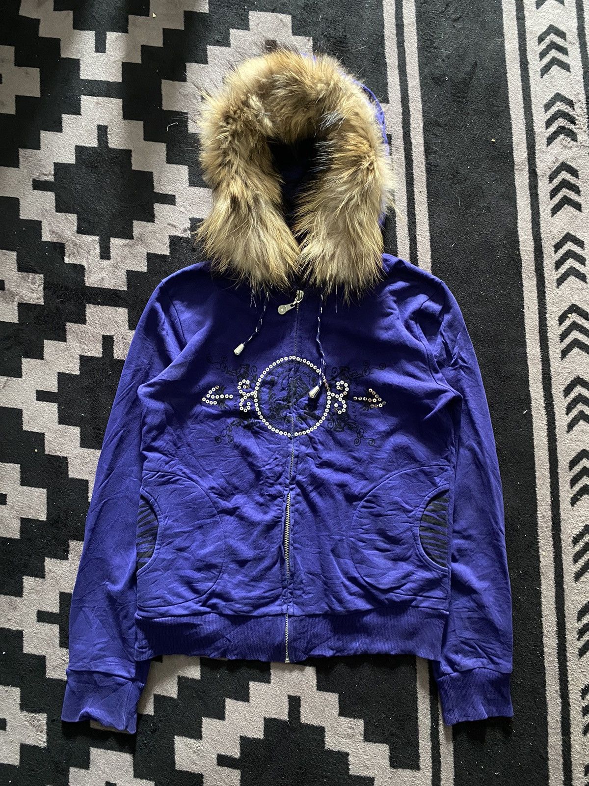 If Six Was Nine × Japanese Brand × Le Grande Bleu (L.G.B.) Vero moda ifsixwasnine style faux fur hoodie Size US M / EU 48-50 / 2 - 1 Thumbnail
