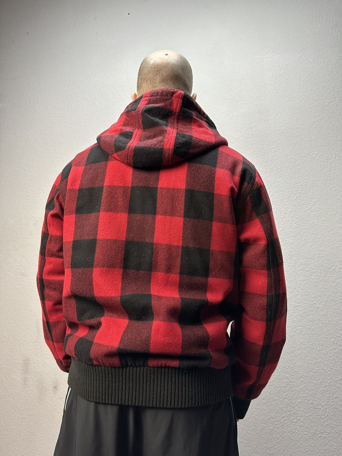 Carhartt Vintage Carhartt Active Jacket Wool Check Distressed Y2K Size US L / EU 52-54 / 3 - 6 Thumbnail