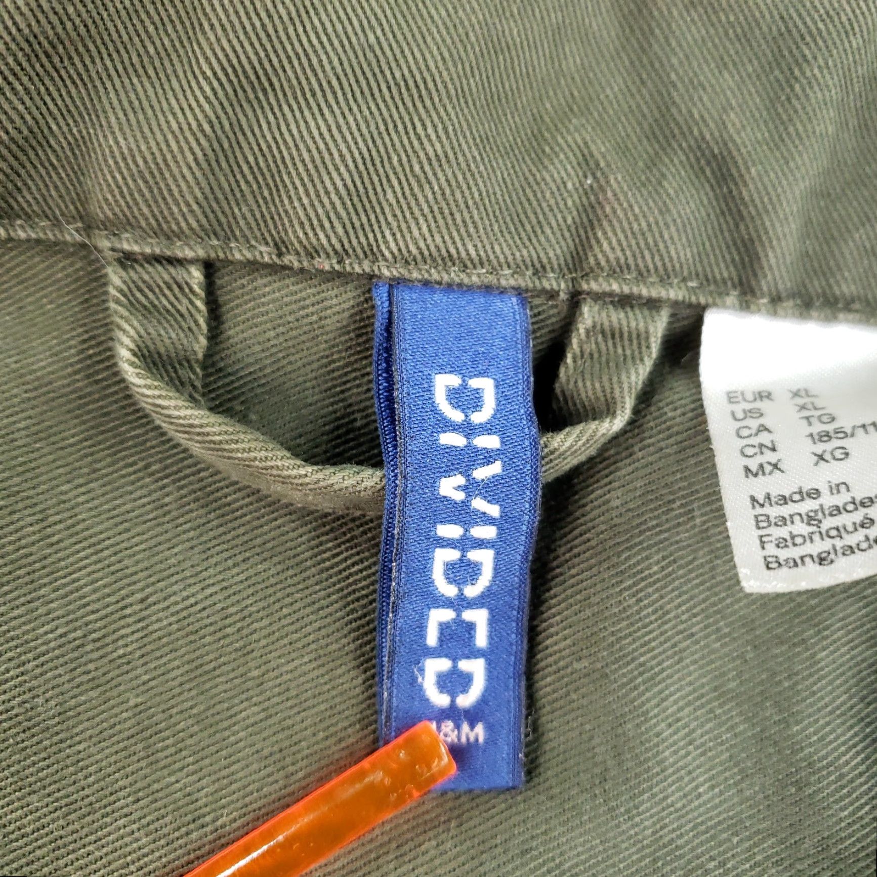 H&M H&M Divided Men's Cotton Military Jacket XL Green Casual Workwear 2010s Size US XL / EU 56 / 4 - 5 Thumbnail