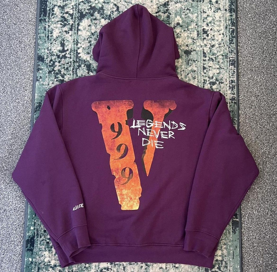 Juice wrld purple vlone hoodie sale