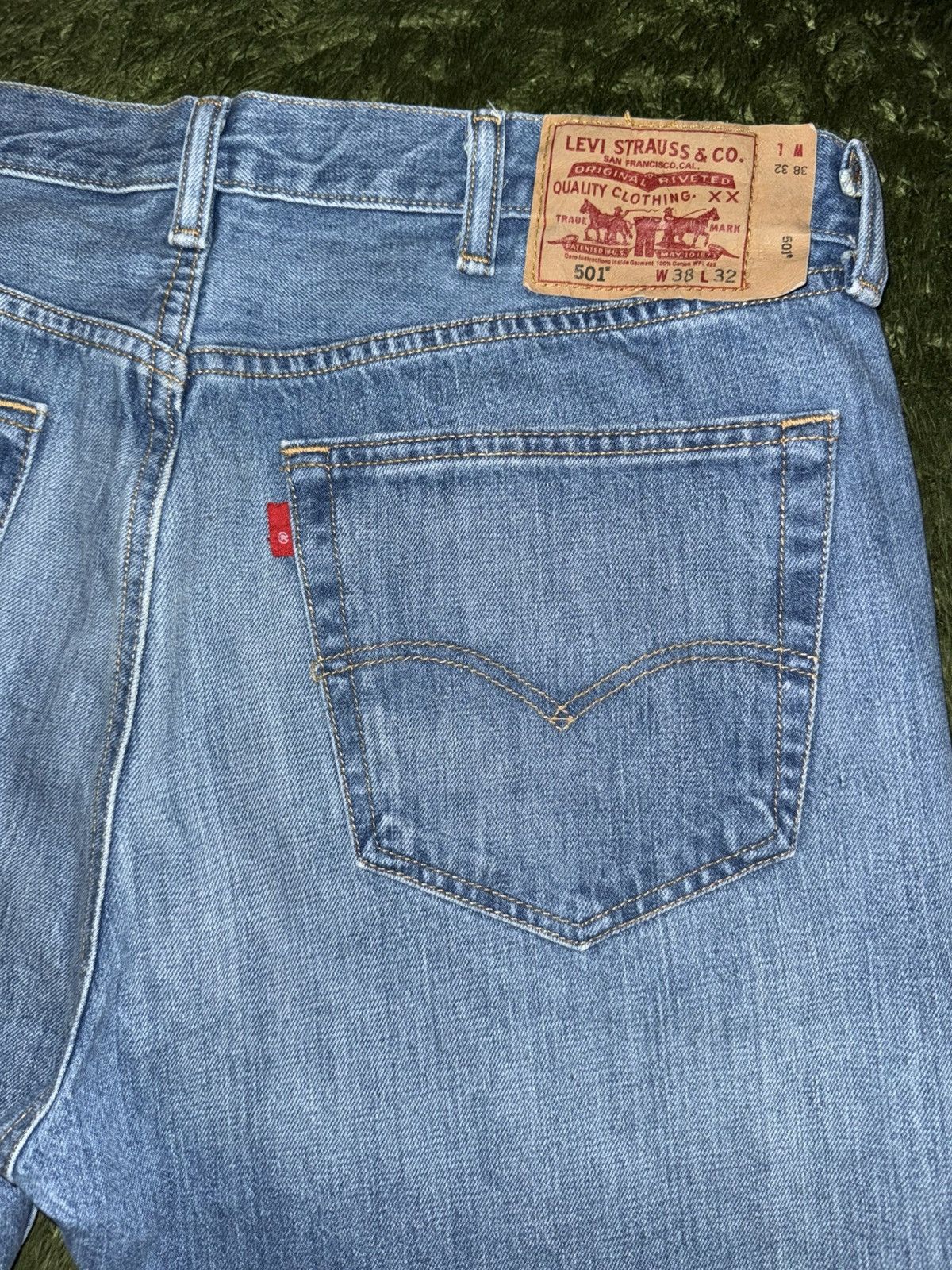 Levi's [W38/L32] Levi’s 501 Original Blank Tab Denim Indigo Size US 38 / EU 54 - 9 Thumbnail