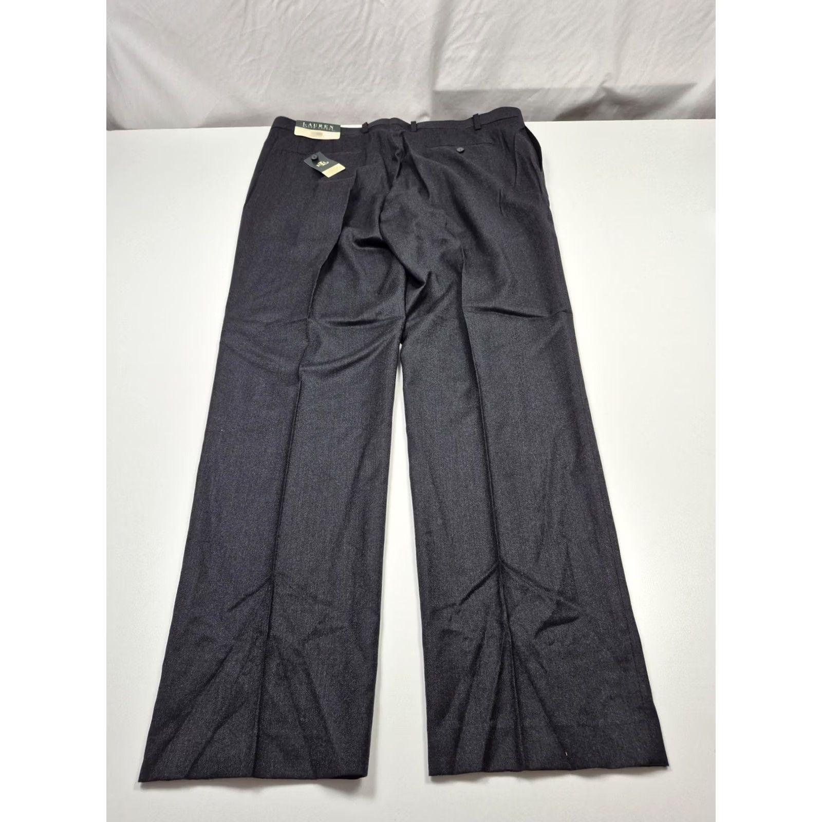 Ralph Lauren VTG Lauren Ralph Lauren Dress Pants Men's 40x34 Gray Wool Flat Front NWT Office Size US 40 / EU 56 - 5 Thumbnail