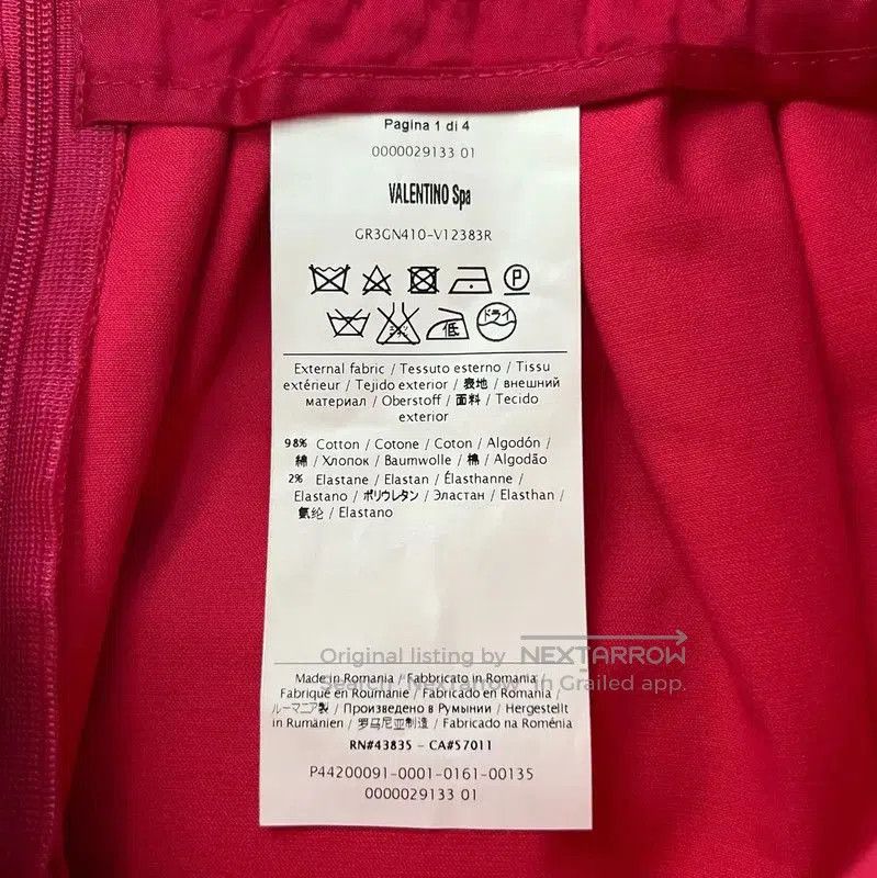 Valentino Valentino Pink Cotton Mini Skirt for Summer . Size 26" / US 2 / IT 38 - 4 Thumbnail