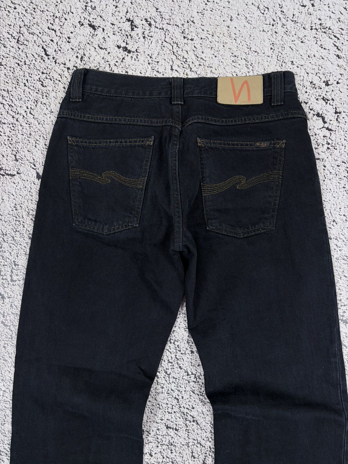 Nudie Jeans Nudie Jeans Black Contrast Stitch Denim Pants 30 Size US 30 / EU 46 - 8 Thumbnail