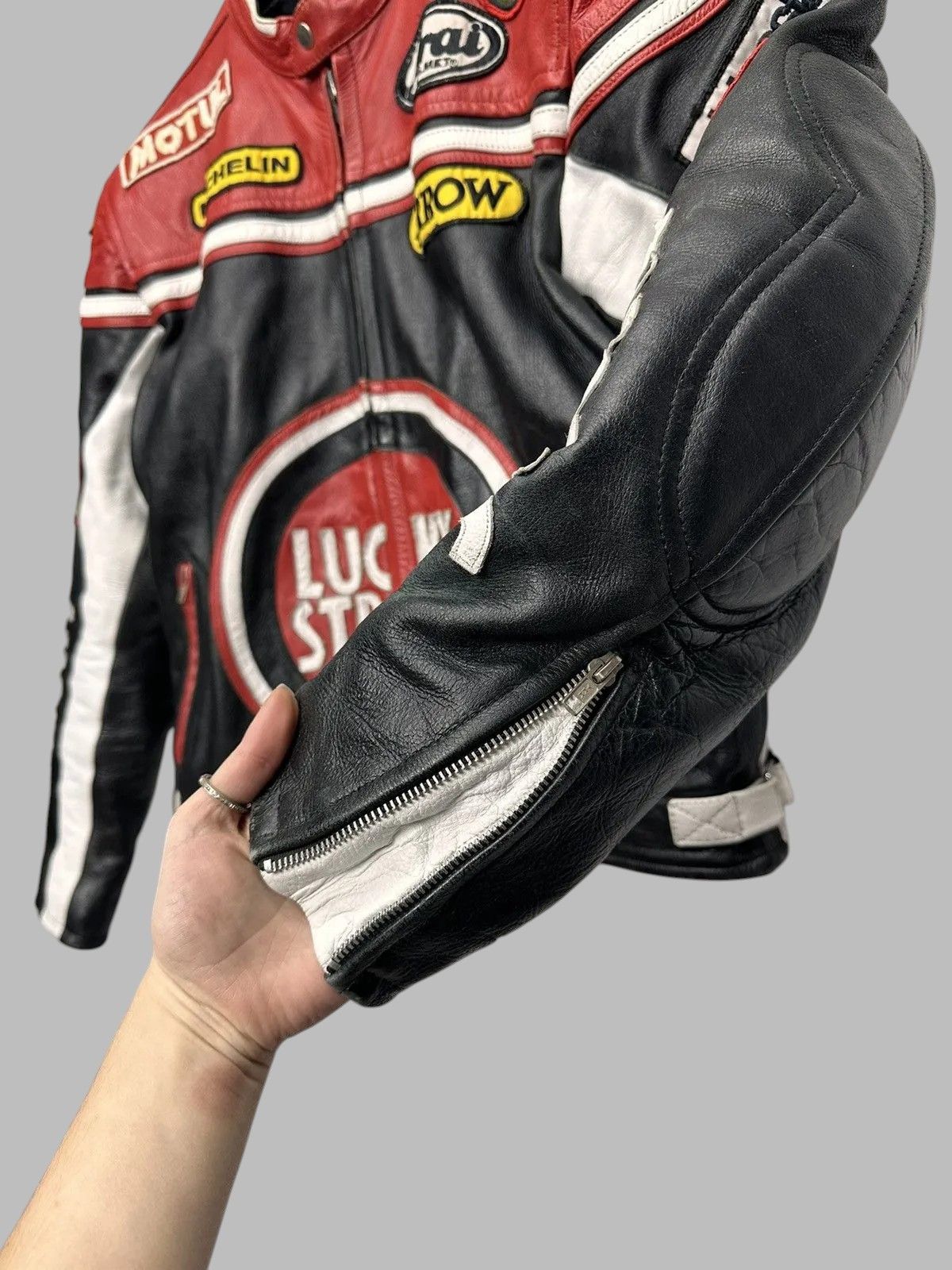 Marlboro Vintage Black Leather Biker Jacket Moto Grunge Style Size US M / EU 48-50 / 2 - 5 Thumbnail