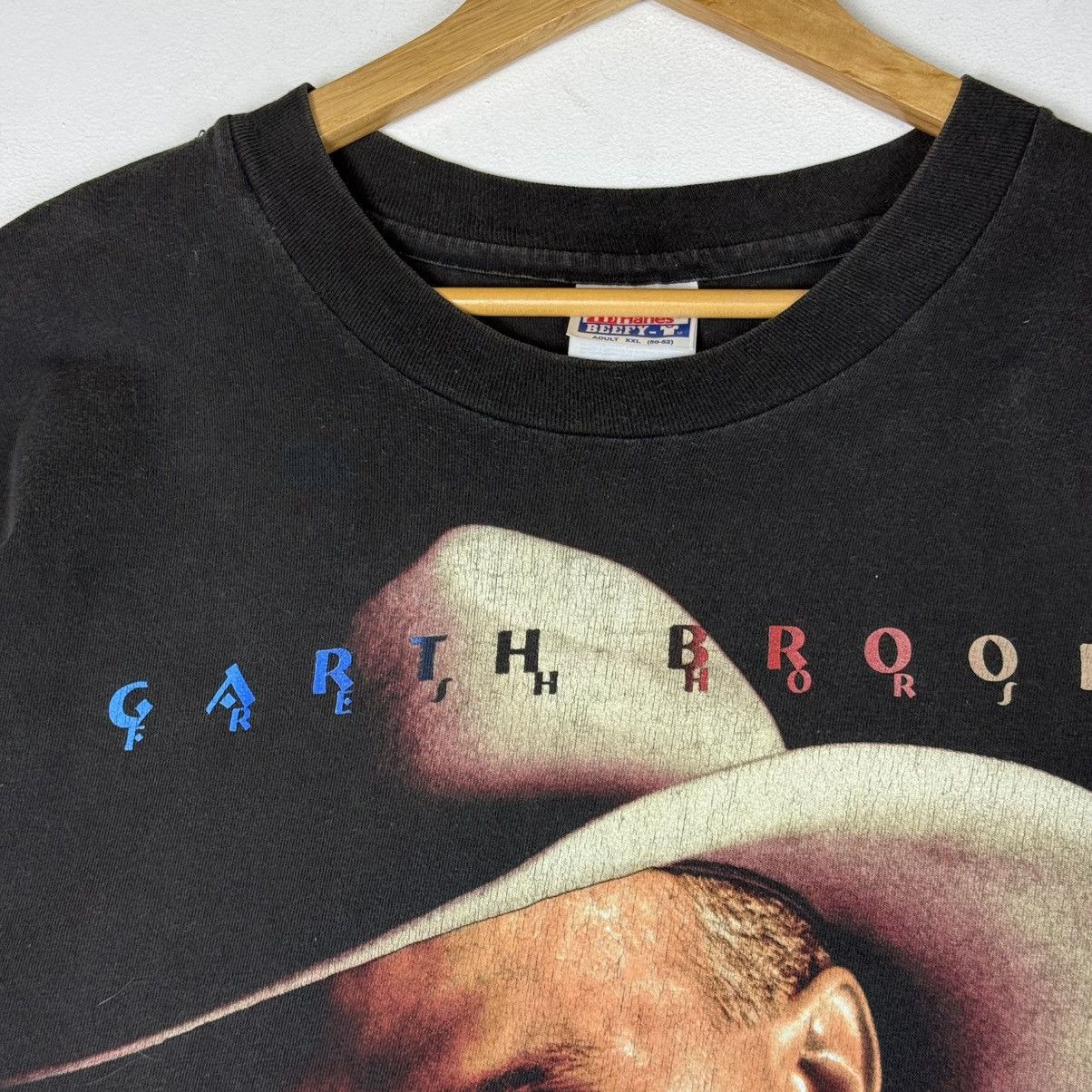 Band Tees Vintage 90s Garth Brooks Tour Tee Fresh Horses Size US XXL / EU 58 / 5 - 5 Thumbnail