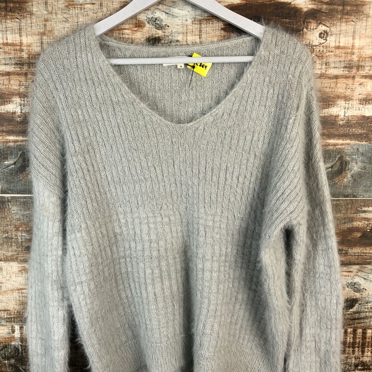 DL Ozoc Grey Mohair Knitwear #C369