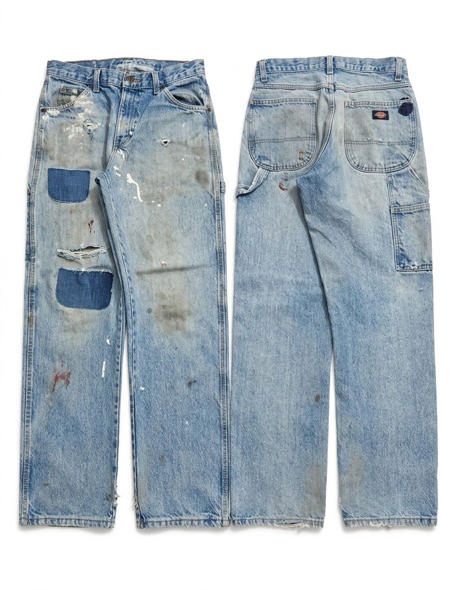 Dickies 2000s indie workwear Dickies blue denim carpenter jeans Size US 30 / EU 46 - 1 Thumbnail