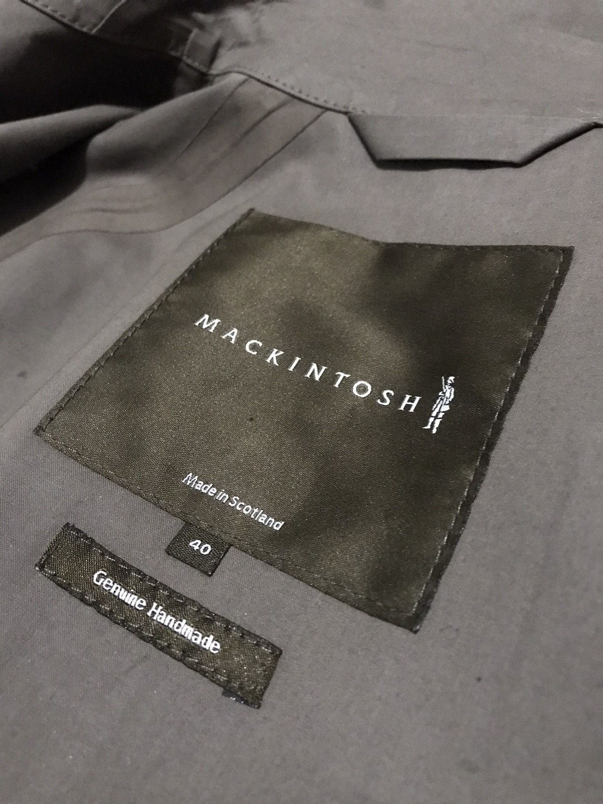 Mackintosh MACKINTOSH RAINCOAT made in SCOTLAND of pure combed cotton Size US S / EU 44-46 / 1 - 1 Thumbnail