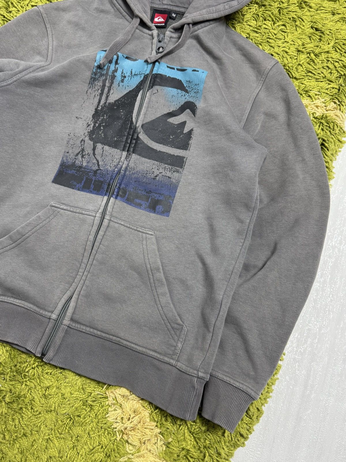 Quiksilver × Vintage Vintage Y2K Quiksilver Zip-Up Hoodie Size US M / EU 48-50 / 2 - 2 Thumbnail