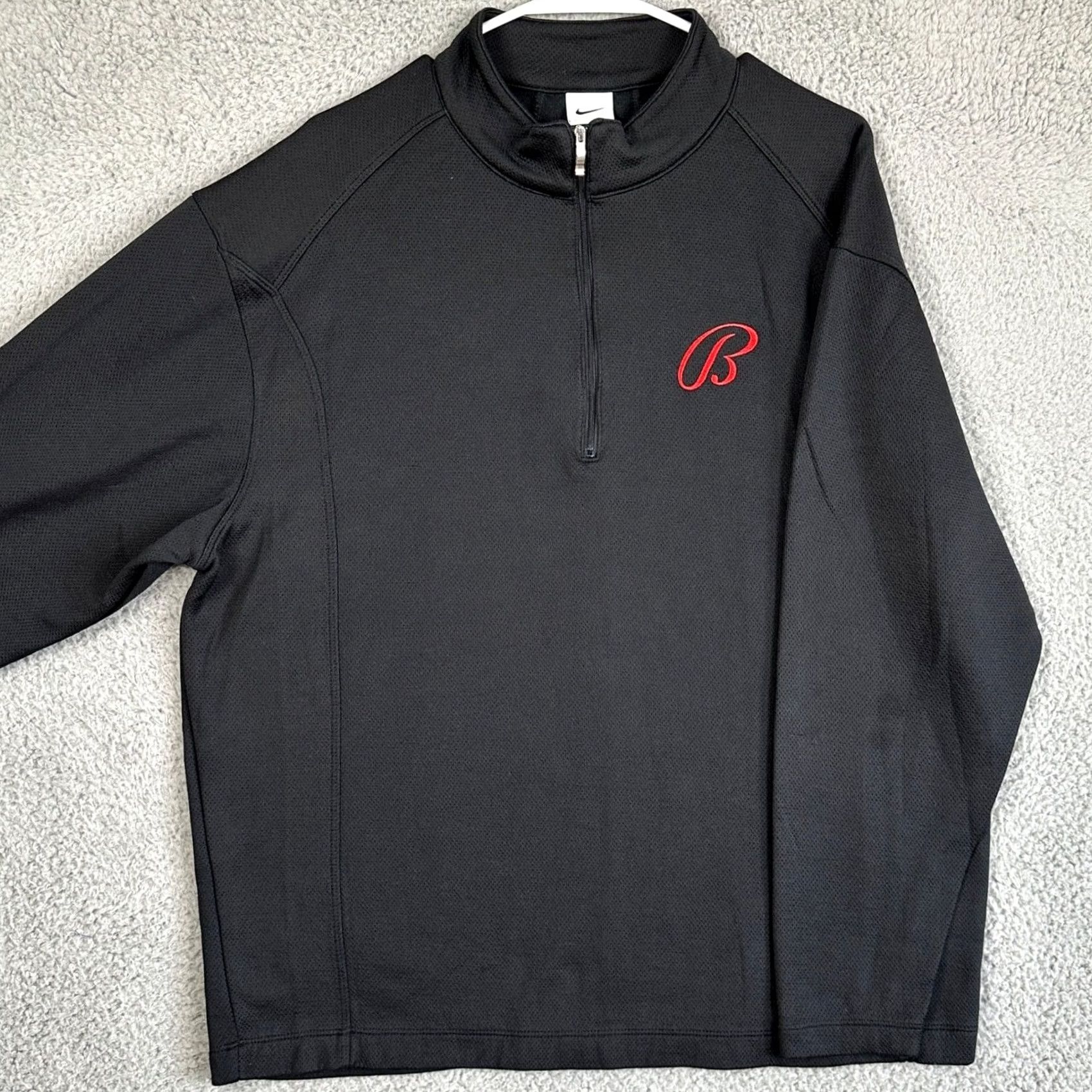Nike Nike Shirt Pullover Mens XL Black Long Sleeve Quarter Zip Activewear Outdoor Size US XL / EU 56 / 4 - 2 Thumbnail