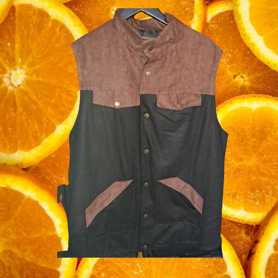 Other Boulder Creek Black and Brown Vest Wool Blend With 2 Snap Po Size US M / EU 48-50 / 2 - 1 Thumbnail