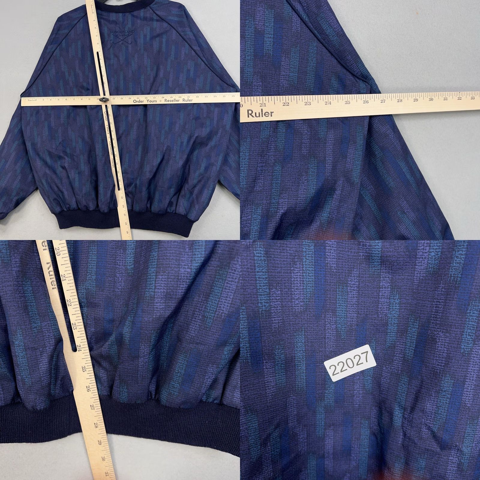 Vintage Sunderland of Scotland Windbreaker Pullover Mens L Blue Weatherbeater Golf Jacket Size US L / EU 52-54 / 3 - 9 Thumbnail