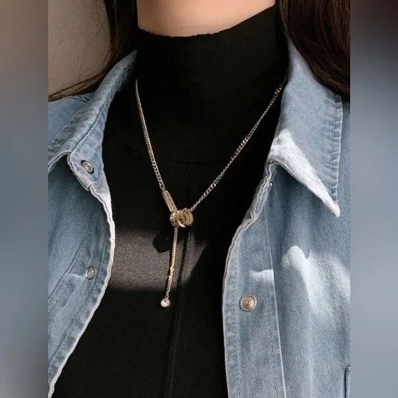 Other Gold Plated Stainless Steel Pendant Necklace Size ONE SIZE - 1 Thumbnail