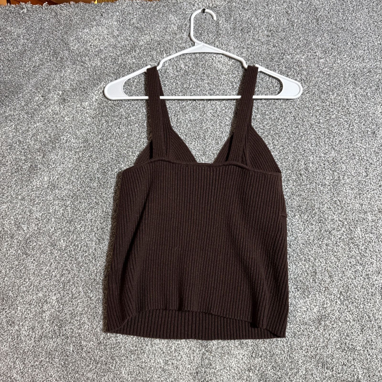 Other Knit Tank Top Women Large Y2K Chic Preppy Ribbed Cottagecore Size L / US 10 / IT 46 - 6 Thumbnail