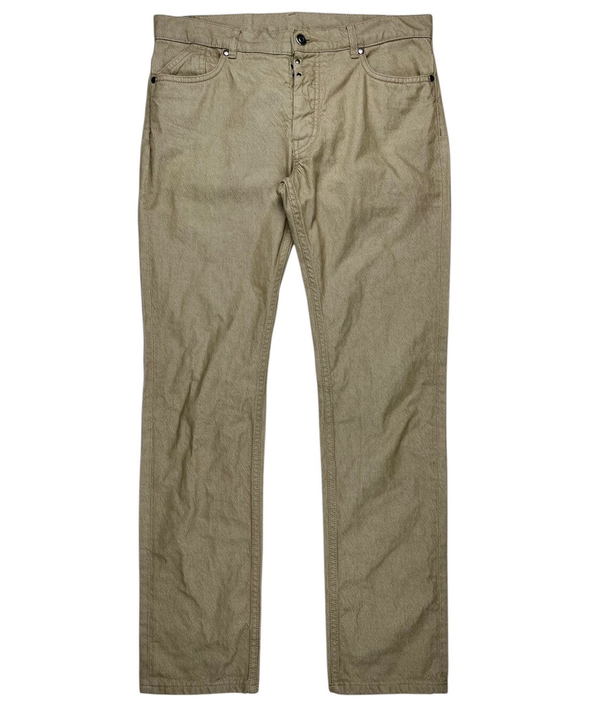 Maison Margiela AW12 Maison Margiela Line 10 Stitched Beige Slim Denim Jeans Size US 30 / EU 46 - 1 Thumbnail