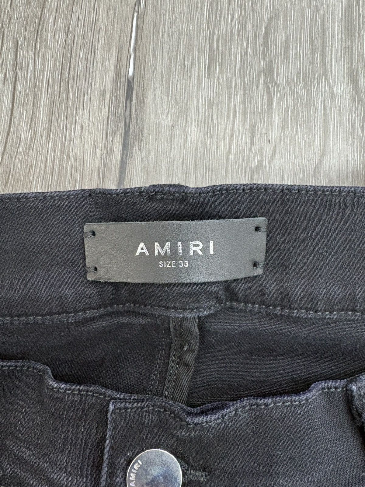 Amiri Amiri Core Applique Jeans “Aged Black” Size US 33 - 3 Thumbnail