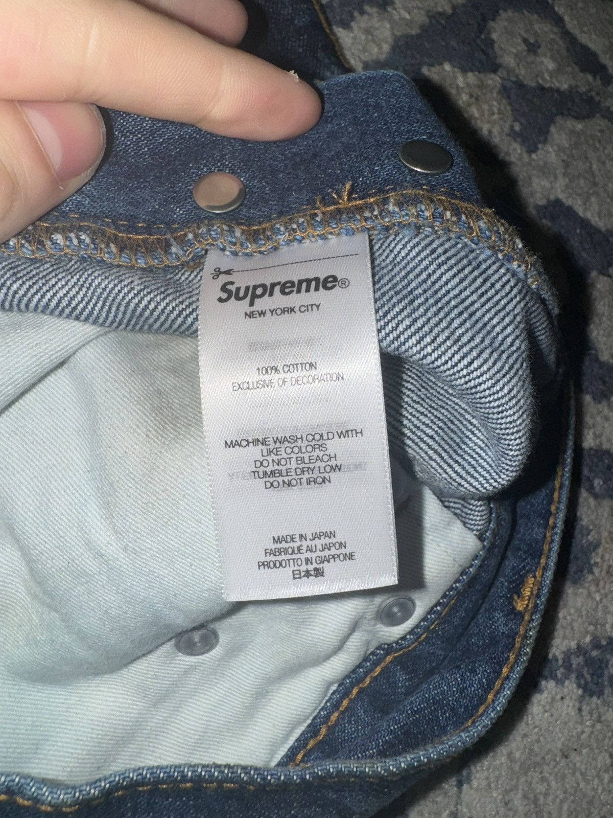 Supreme Supreme Distressed Loose Fit Selvedge Jean | Grailed