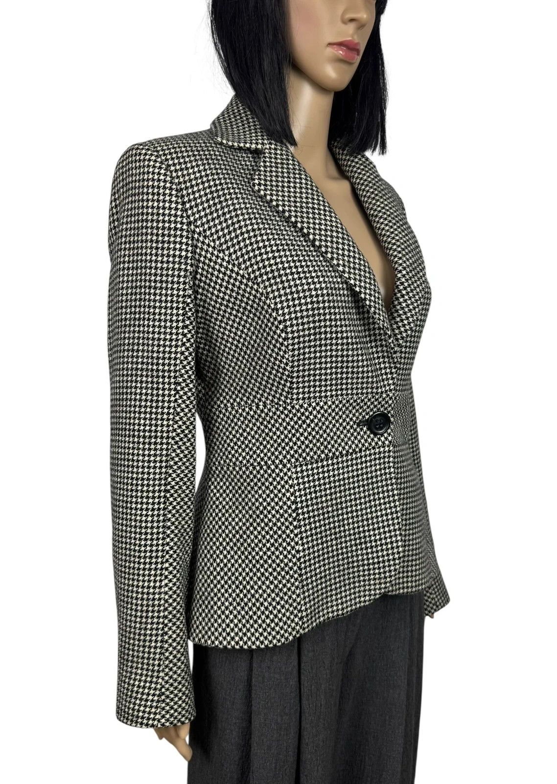 Valentino Valentino Roma Wool Blazer Houndstooth size 46 Size L / US 10 / IT 46 - 3 Thumbnail