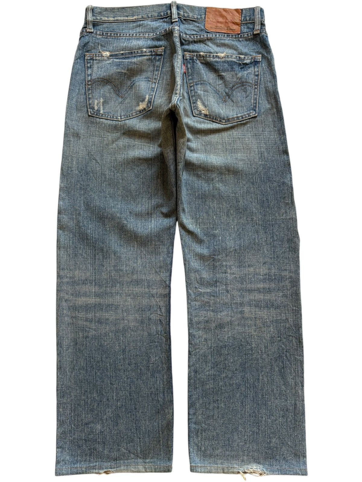 Levi's Vintage 90s Levis 534 Mud Wash Distressed Baggy Jeans Size US 34 / EU 50 - 2 Thumbnail