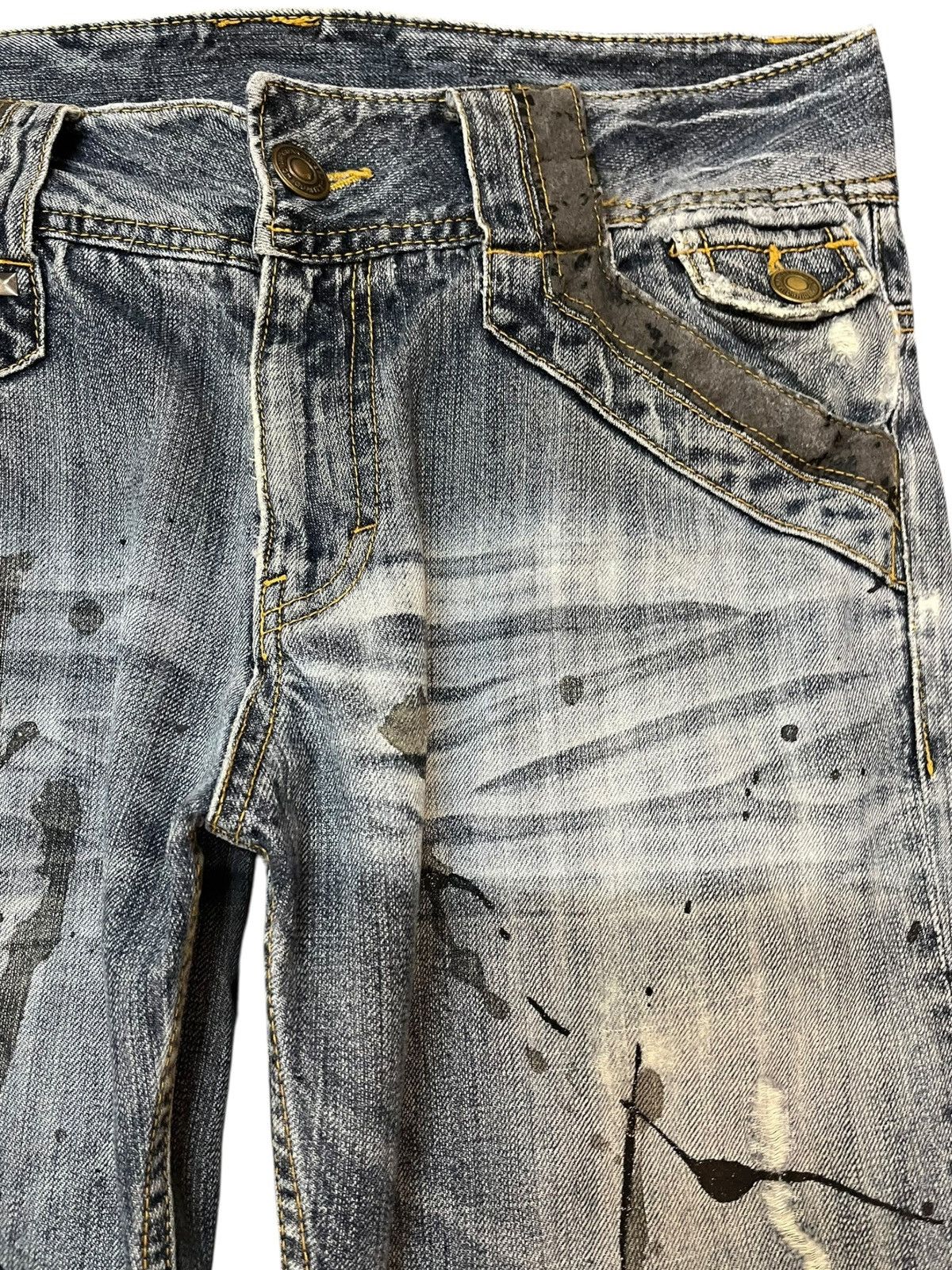 Hysteric Glamour Vintage Oririn Flare Paint Splatter Grunge Distressed Denim Size US 32 / EU 48 - 4 Thumbnail