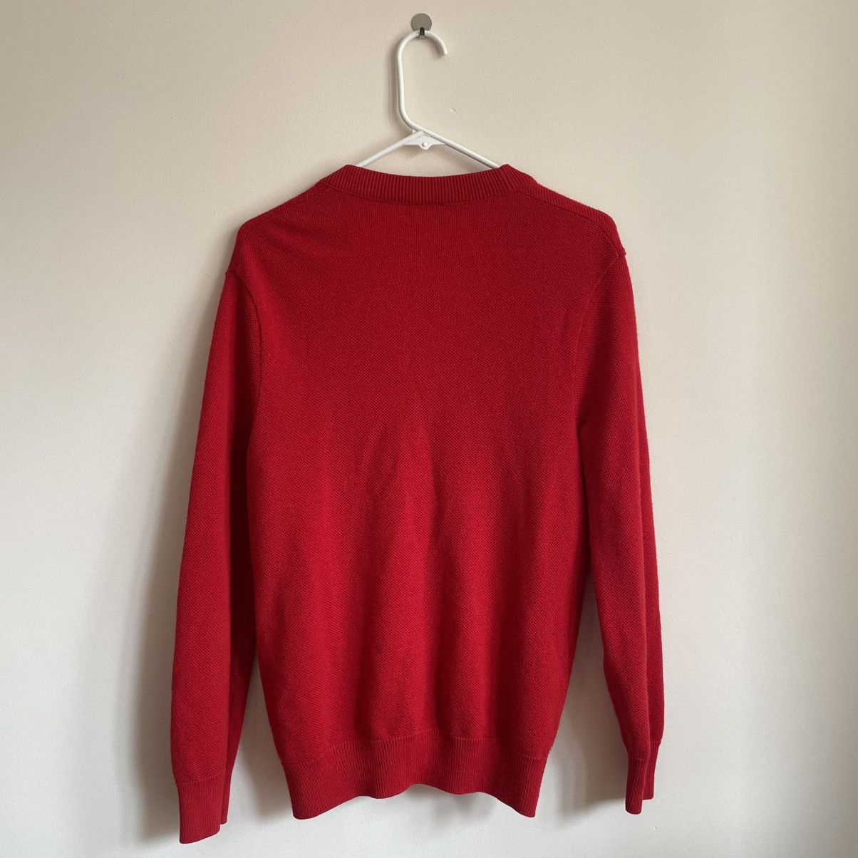 Lacoste × Vintage Lacoste 80s Red Logo Cardigan Sweater Knit Size US M / EU 48-50 / 2 - 7 Thumbnail
