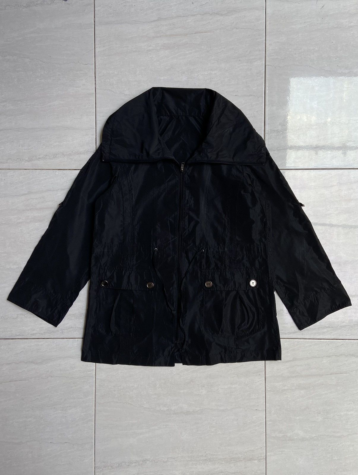 Issey Miyake SPECCHIO Black Zipper Jacket Size US L / EU 52-54 / 3 - 1 Thumbnail