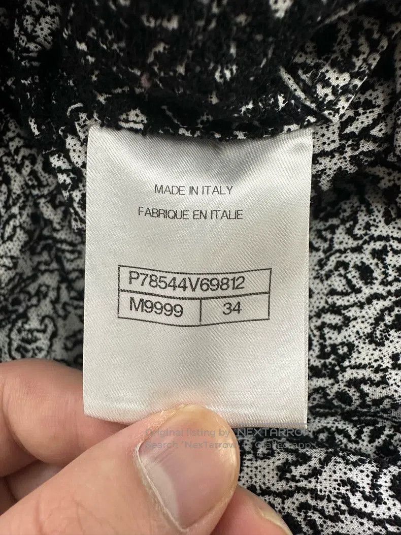 Chanel Chanel 25M black full logo printed drawstring dress Size XXS / US 00 / IT 34 - 6 Thumbnail