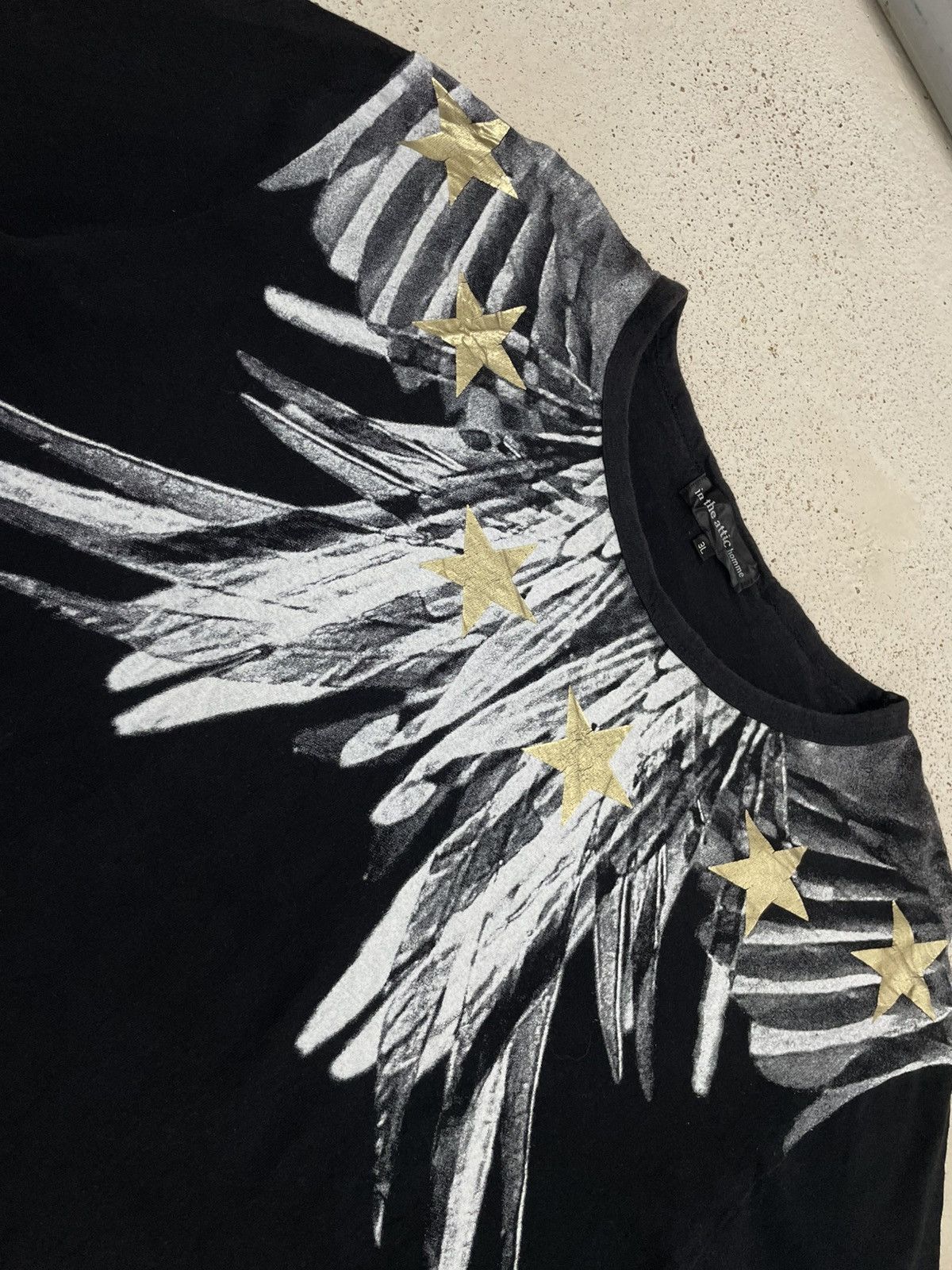 In The Attic In The Attic Homme Gothic Angel Wing Star Size US XXL / EU 58 / 5 - 6 Thumbnail