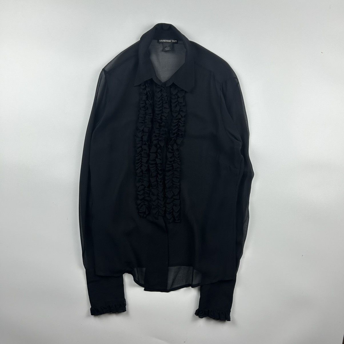 Vivienne Tam Vivienne Tam Silk Ruffle Shirt Size M / US 6-8 / IT 42-44 - 1 Thumbnail