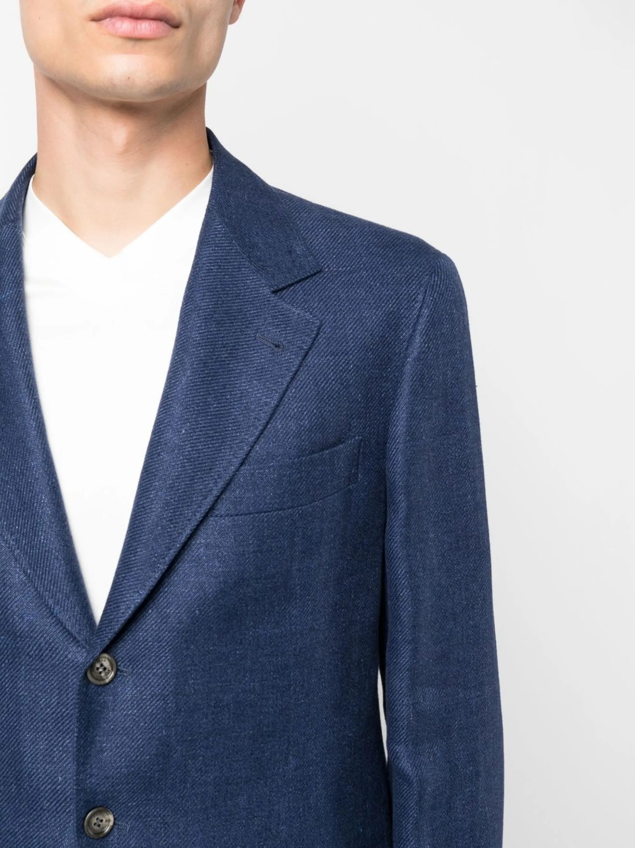 Brunello Cucinelli o1y0526 Single-breasted Suit in Slate Blue Size US S / EU 44-46 / 1 - 5 Thumbnail