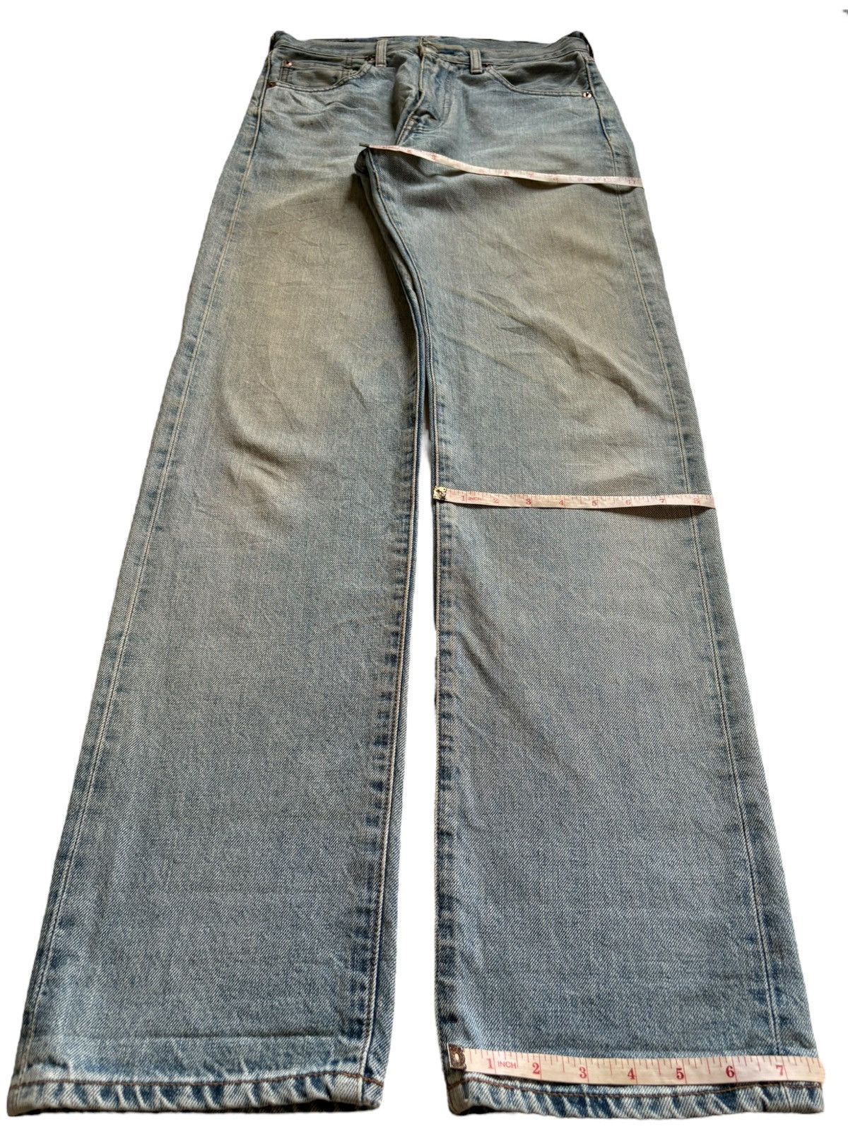 Levi's Vintage 80s Levis 502 Big E Selvedge Rusty Wash Loose Jeans Size US 29 - 15 Thumbnail