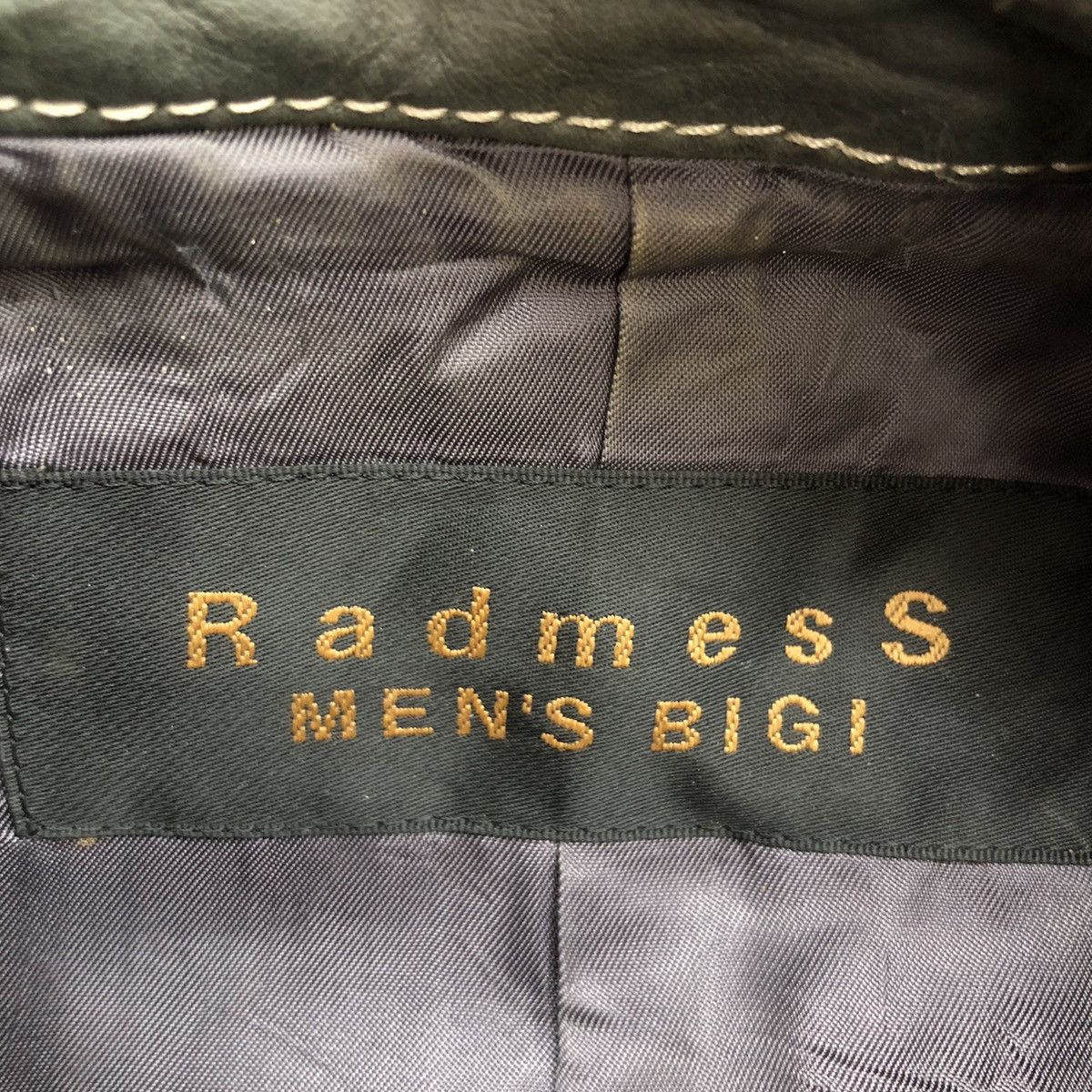 BIGI × Vintage Vintage Radmess Men’s BIGI Leather Jacket Patchwork Design Size US M / EU 48-50 / 2 - 5 Thumbnail