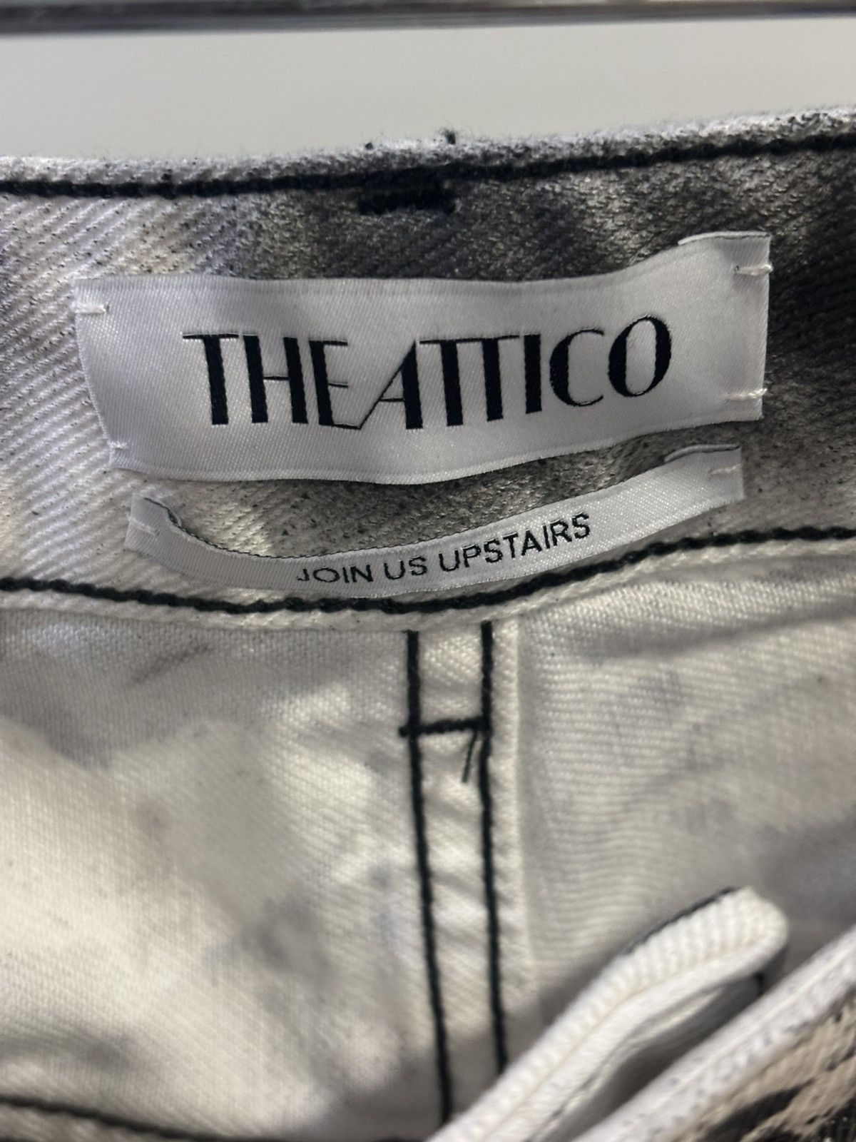 The Attico The Attico “Fern” Printed Wide-Leg Cargo Jeans Size 25" / US 0 / IT 36 - 3 Thumbnail
