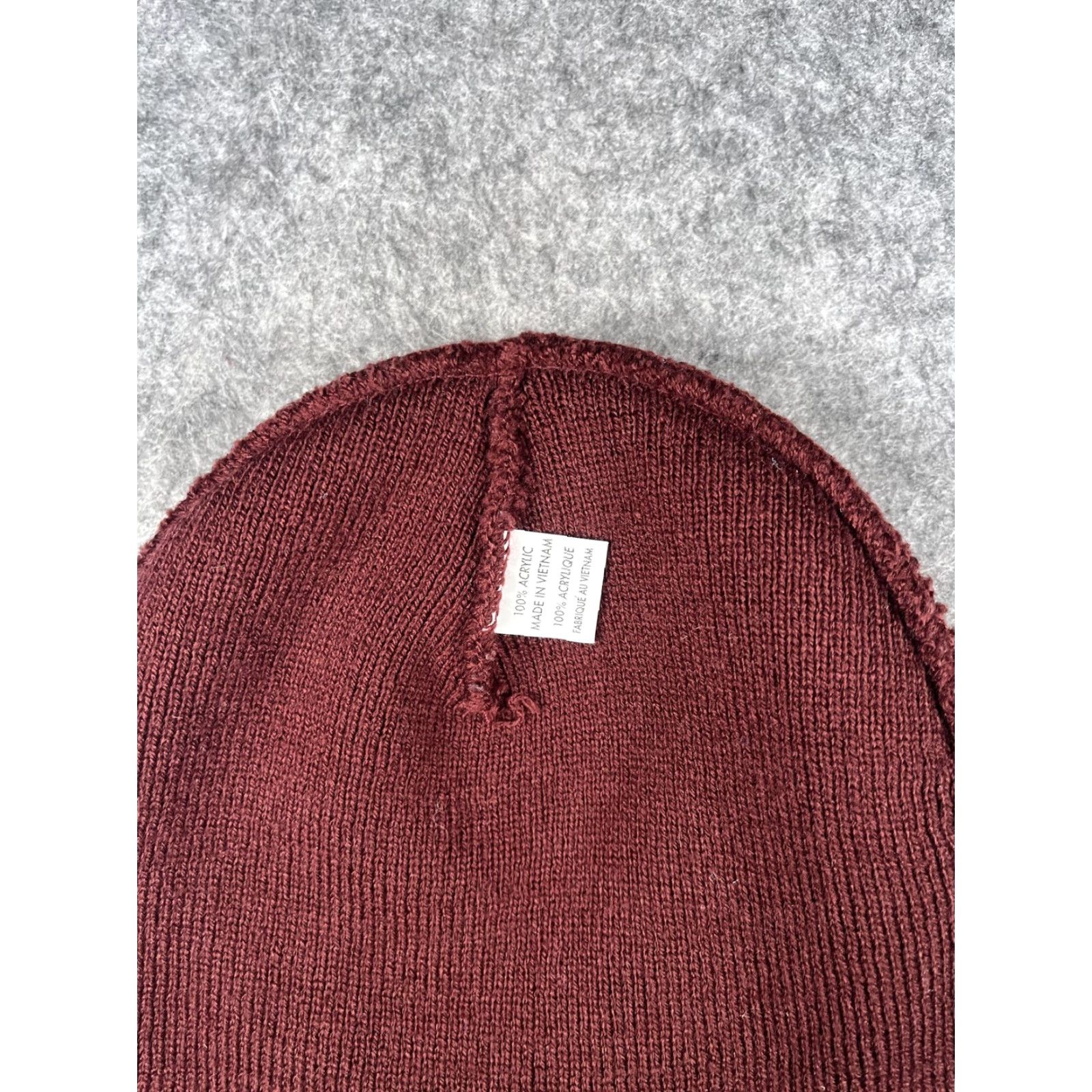 Vintage Pueblo County LEAP Hat Beanie Mens One Size Red Knit Logo Winter Outdoor Size ONE SIZE - 6 Thumbnail