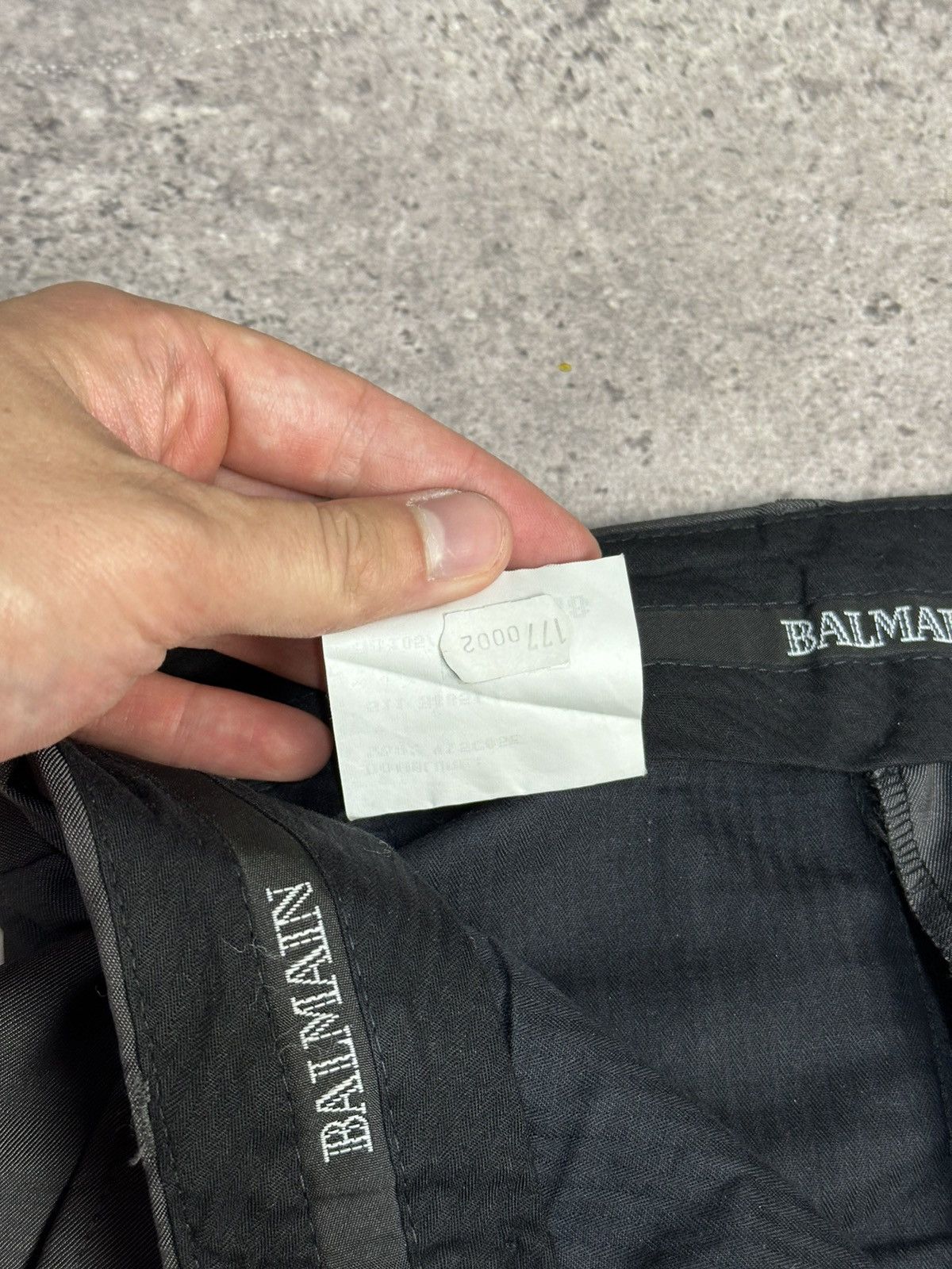 Balmain × Vintage Vintage BALMAIN Dress Pants Rare Wool Gray Size US 32 / EU 48 - 8 Thumbnail