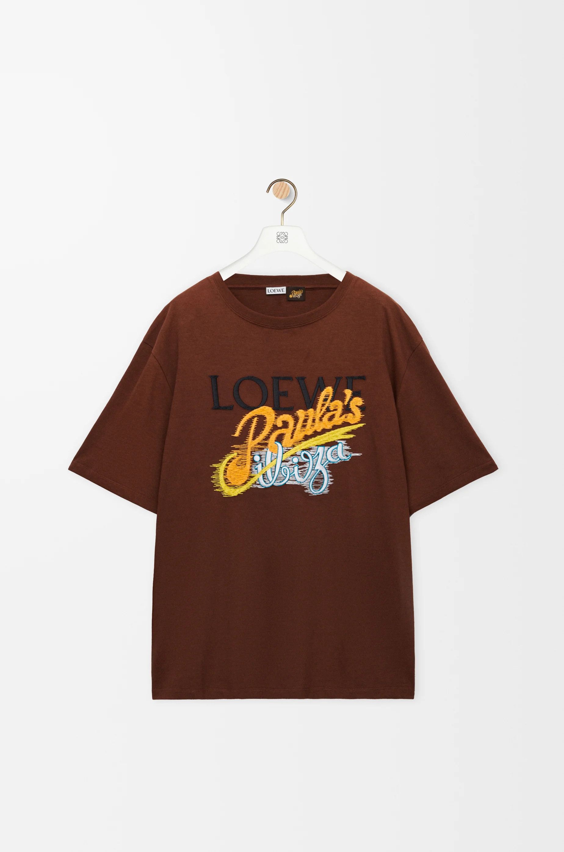 Loewe o1in1g0426 Loose Fit T-Shirt in Brown Size US XL / EU 56 / 4 - 1 Thumbnail