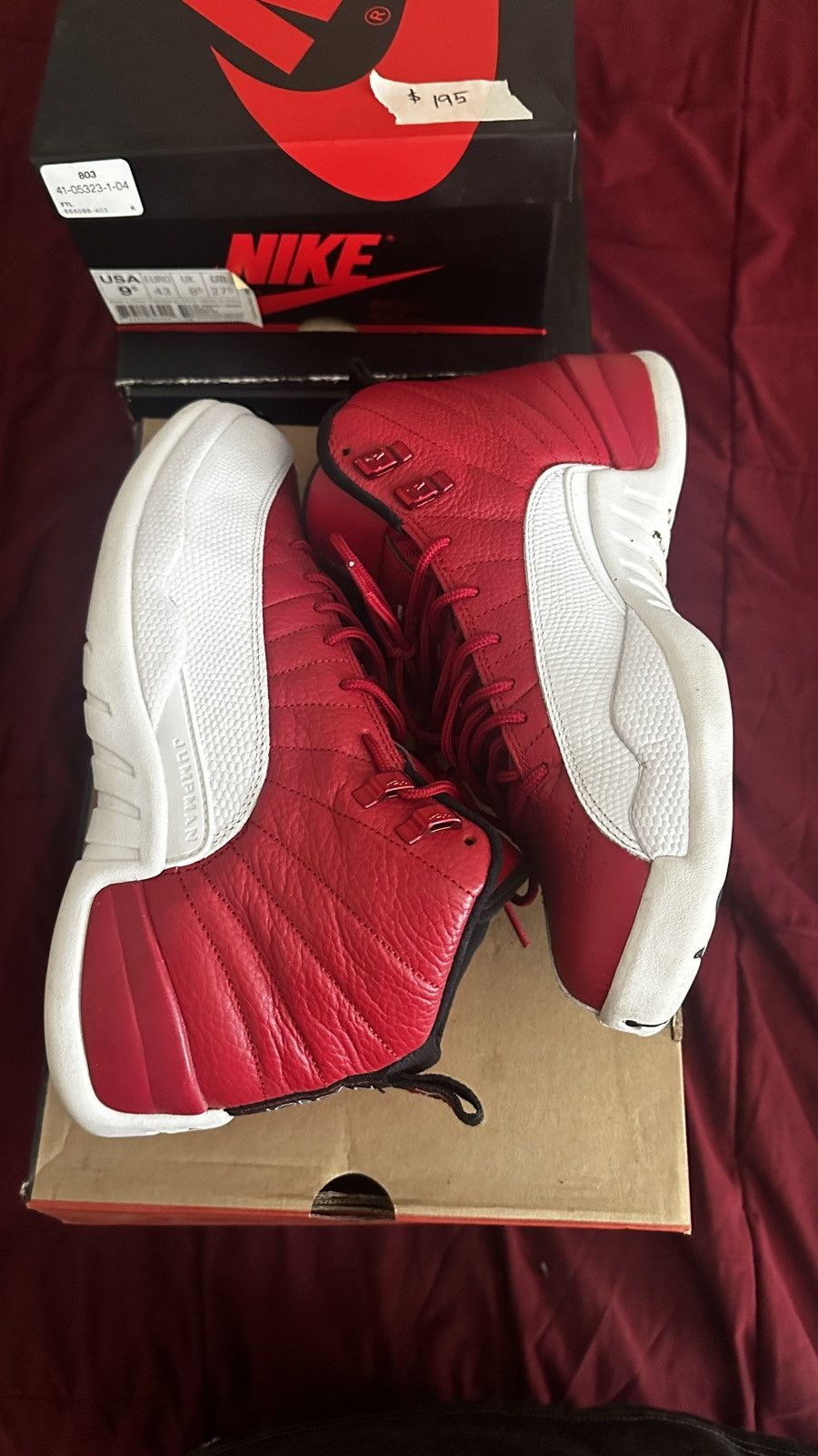 Jordan Brand Jordan 12 Retro Gym Red Size US 9.5 / EU 42-43 - 4 Thumbnail