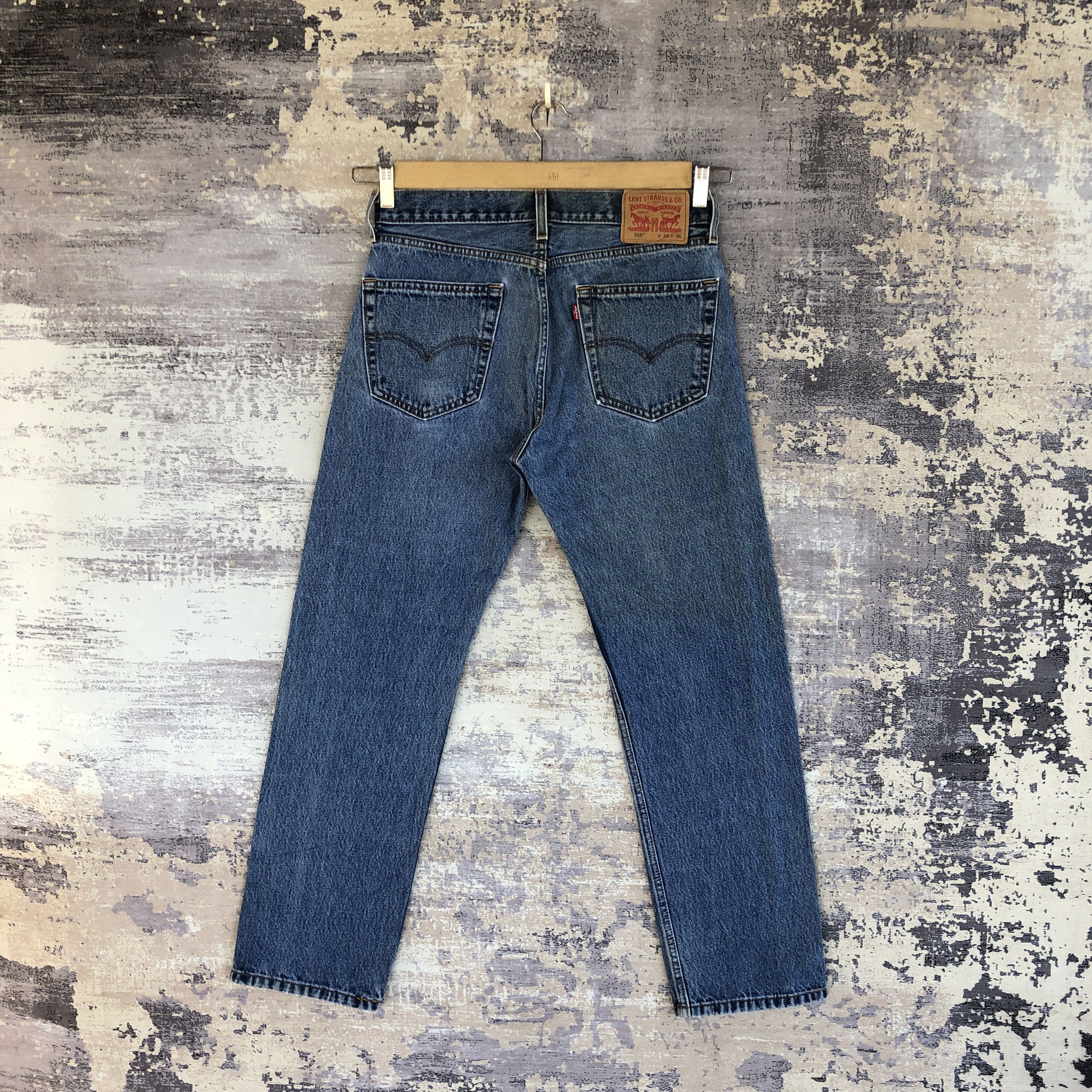 Levi's Vintage Levis Stone Wash Jeans Levi's 505 Faded Blue Denim Size US 30 / EU 46 - 2 Thumbnail