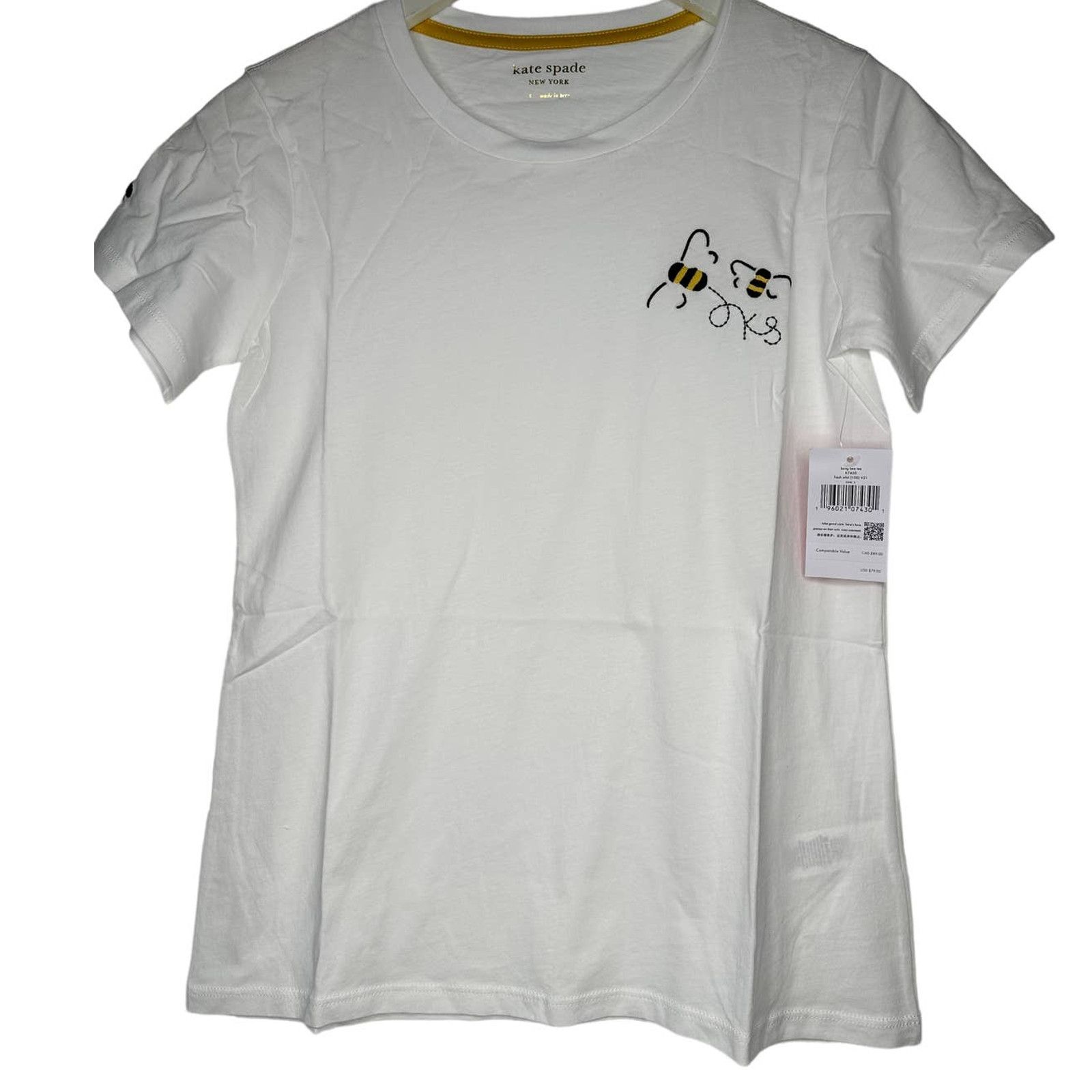 Kate Spade Kate Spade Buzzing Bee Short Sleeve Tee Large in Fresh Size ONE SIZE - 1 Thumbnail