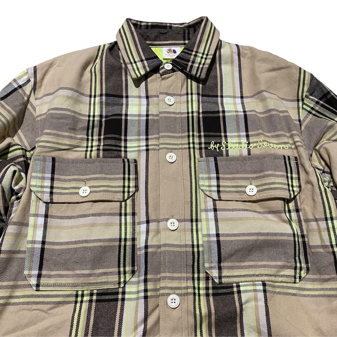 GU GU studio seven honest college flannel overshirt Size US L / EU 52-54 / 3 - 3 Thumbnail