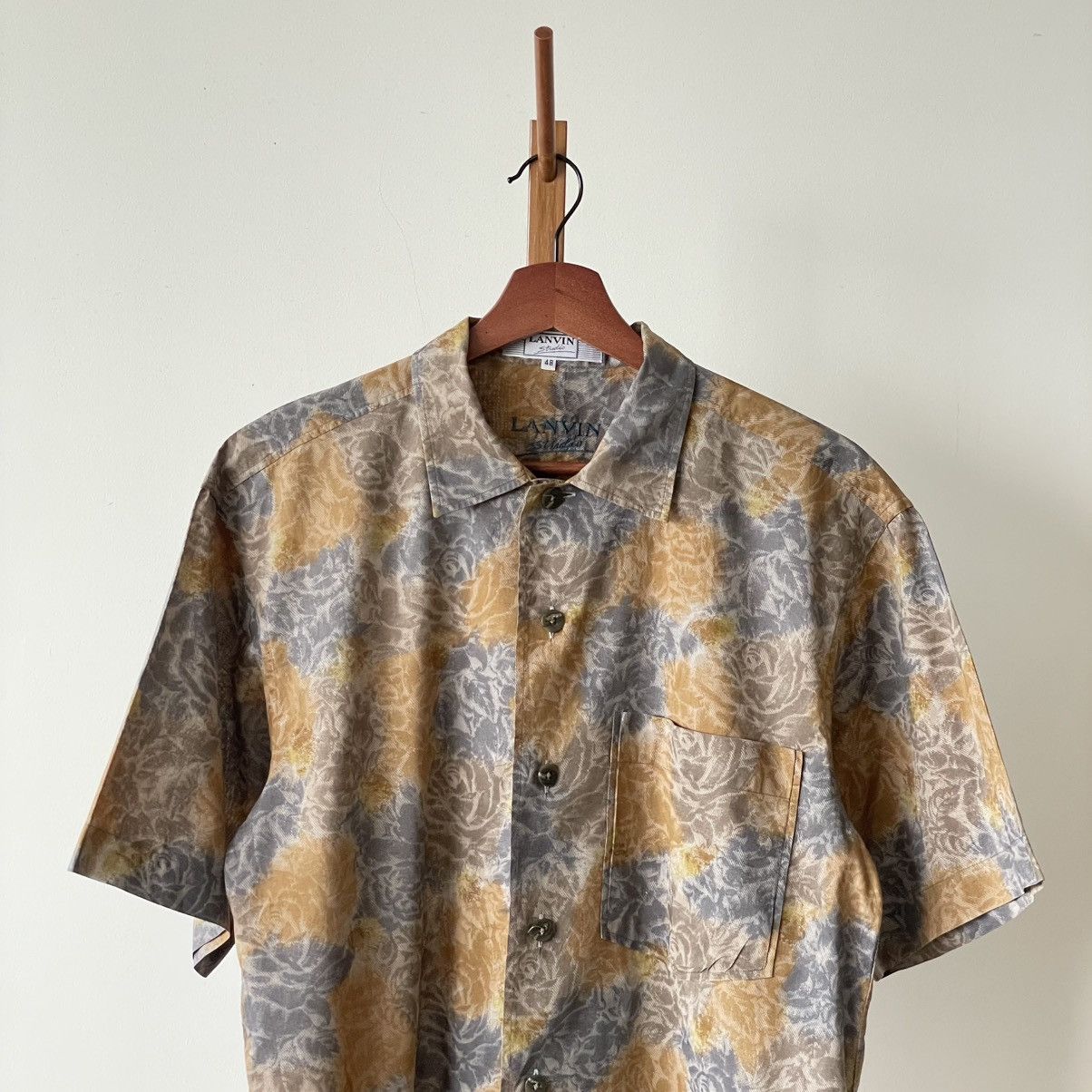 Lanvin Vintage Lanvin Floral Button Up Shirt Size US M / EU 48-50 / 2 - 2 Thumbnail