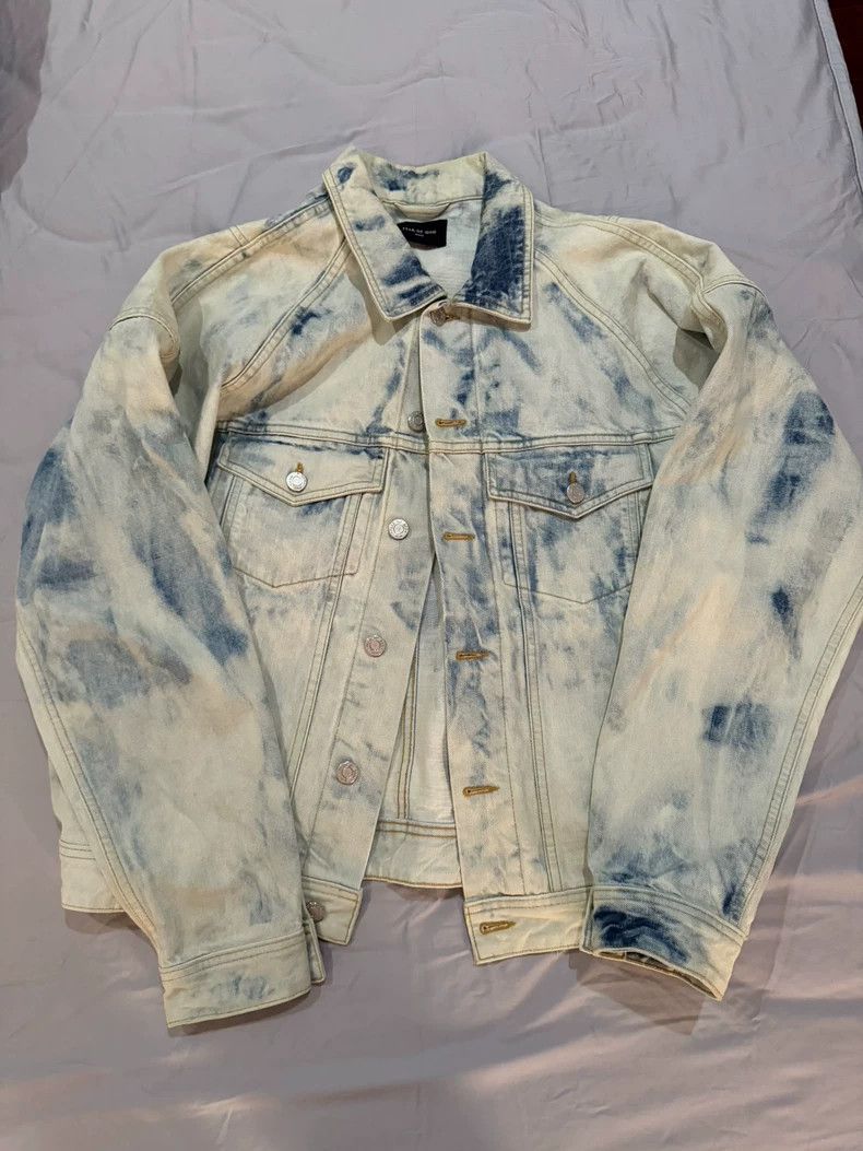 Fear of God Snowflakes render ink-splashed denim